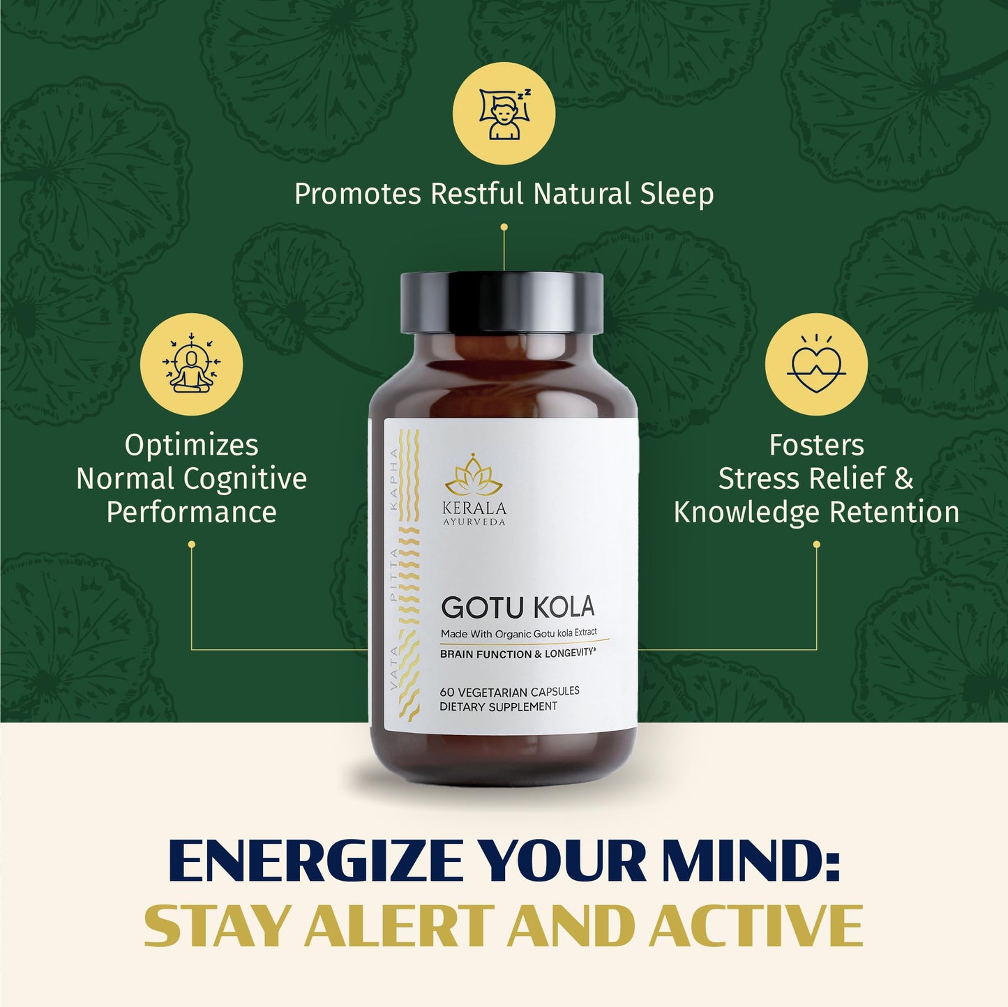 Kerala Ayurveda Centella Asiatica Capsules 1 Capsule
