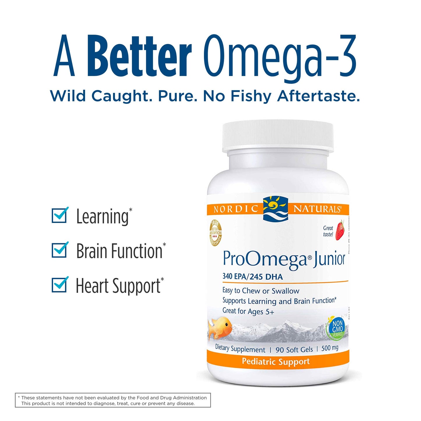 Nordic Naturals ProOmega Junior - Fish Oil 90 Soft Gels
