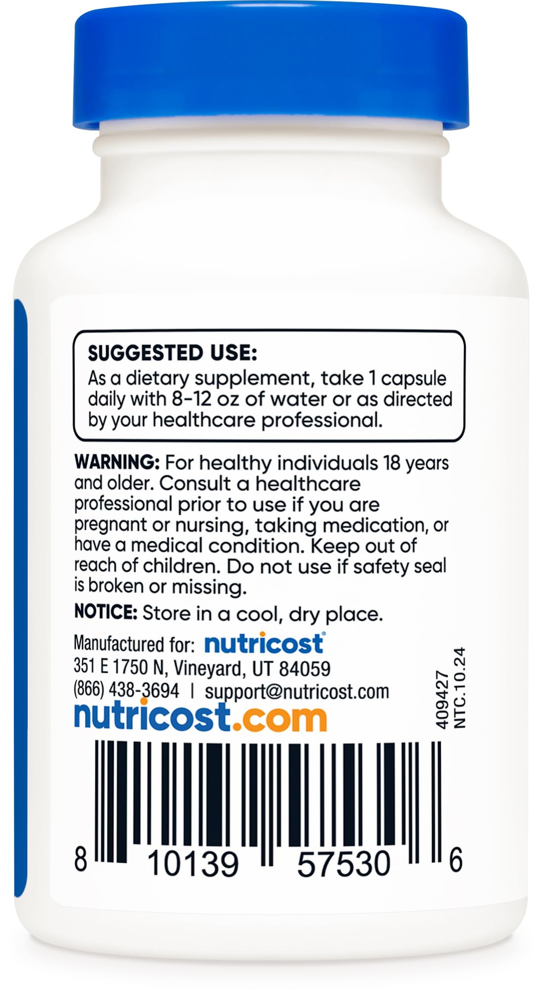 Nutricost S-Acetyl L-Glutathione 100MG Capsules, 60 Count