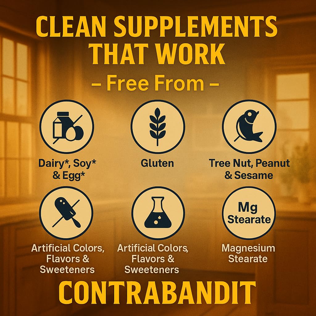 Contrabandit Outlaw’s Rest Pure Magnesium Glycinate Capsules, 90 Count