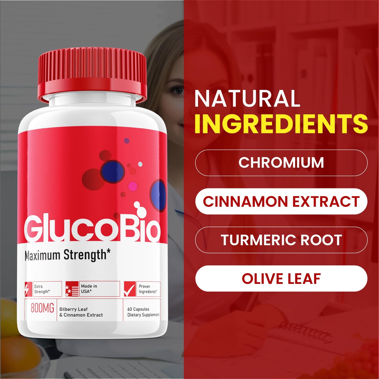 Purvia Gluco Bio Capsules 300 Capsules