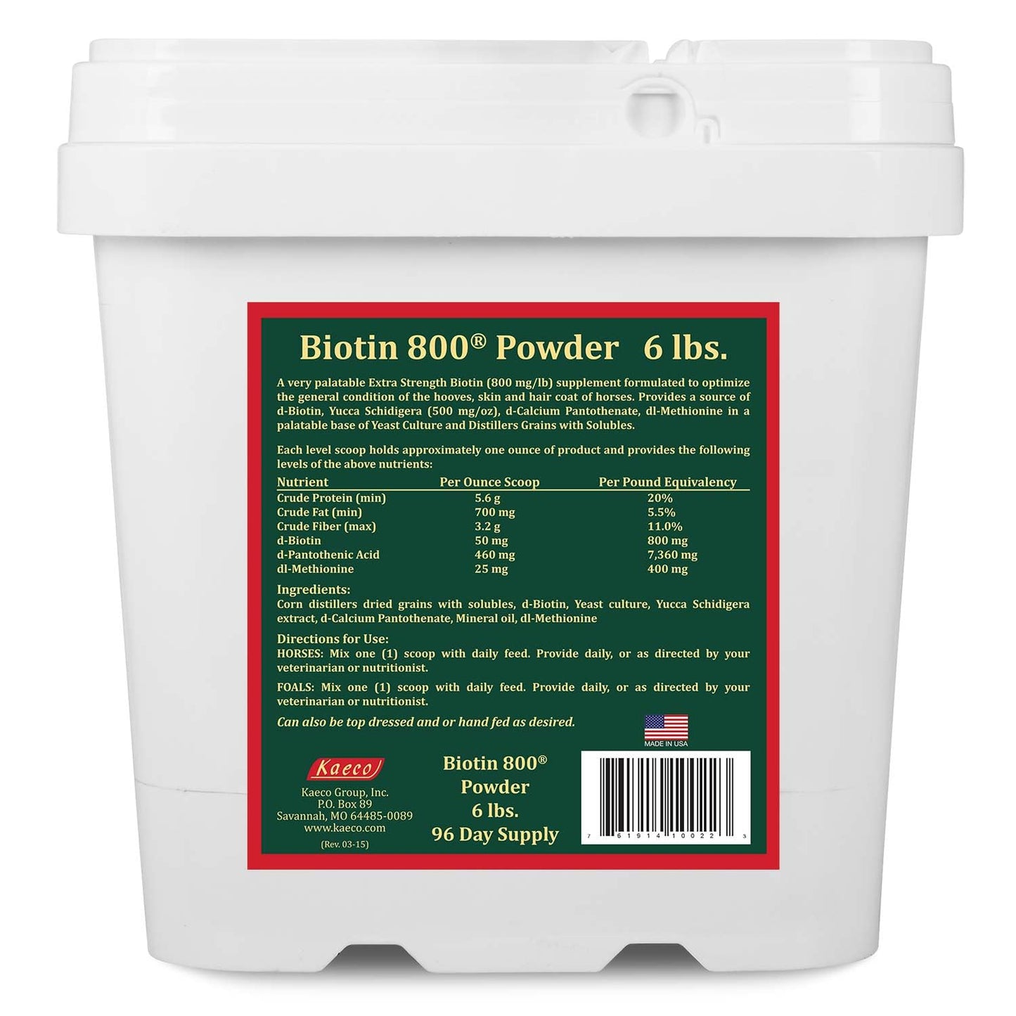 KAECO GROUP INC Biotin 800 Powder, 1 Count