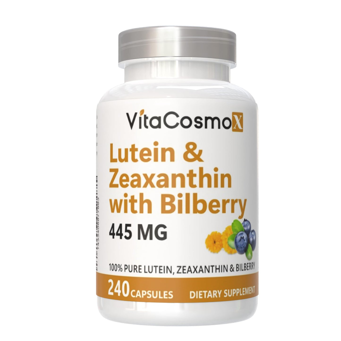 VitaCosmoX Lutein with Zeaxanthin Capsules 480 Count