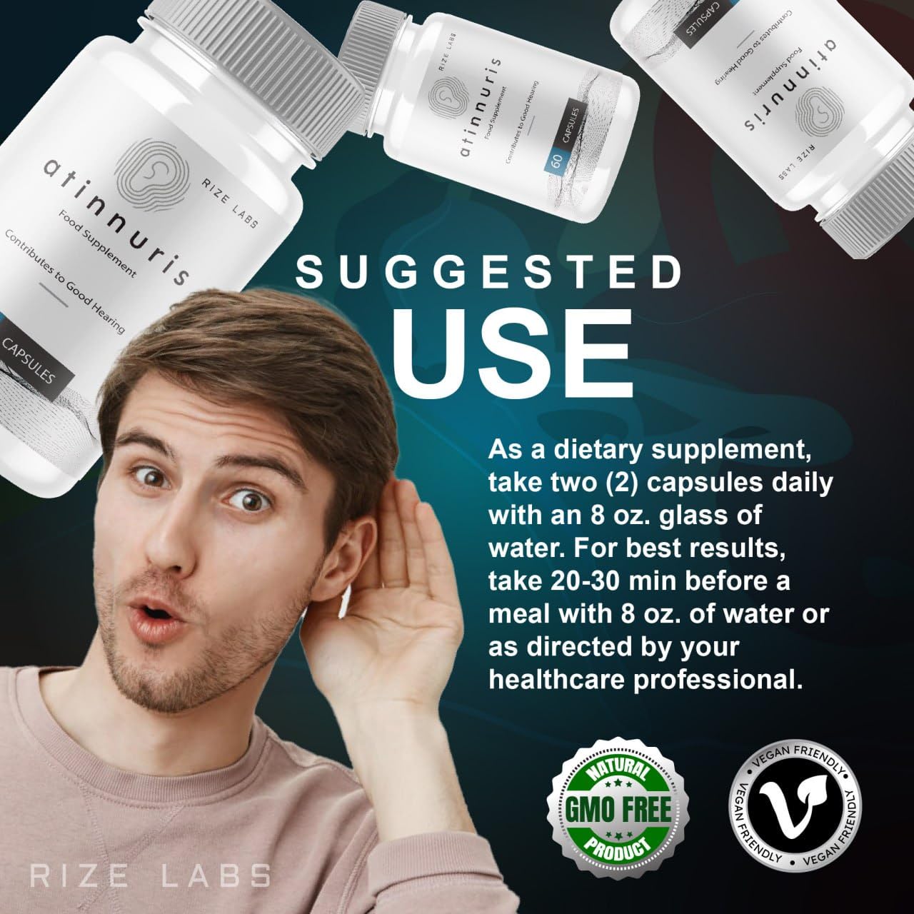 rize labs Atinnuris Capsules 60 Count