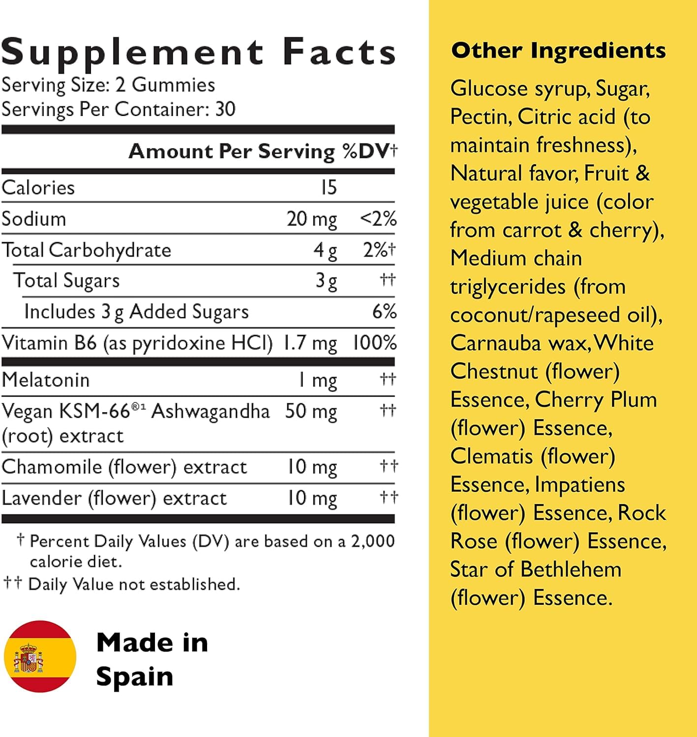 RESCUE Bach Plus Sleep & Stress Support Gummies, Nighttime Dietary Supplement with 1mg Melatonin, Ashwagandha, Chamomile, Lavender & Vitamin B6, Natural Blueberry Flavor, Vegan & Gluten-Free, 3 Pack