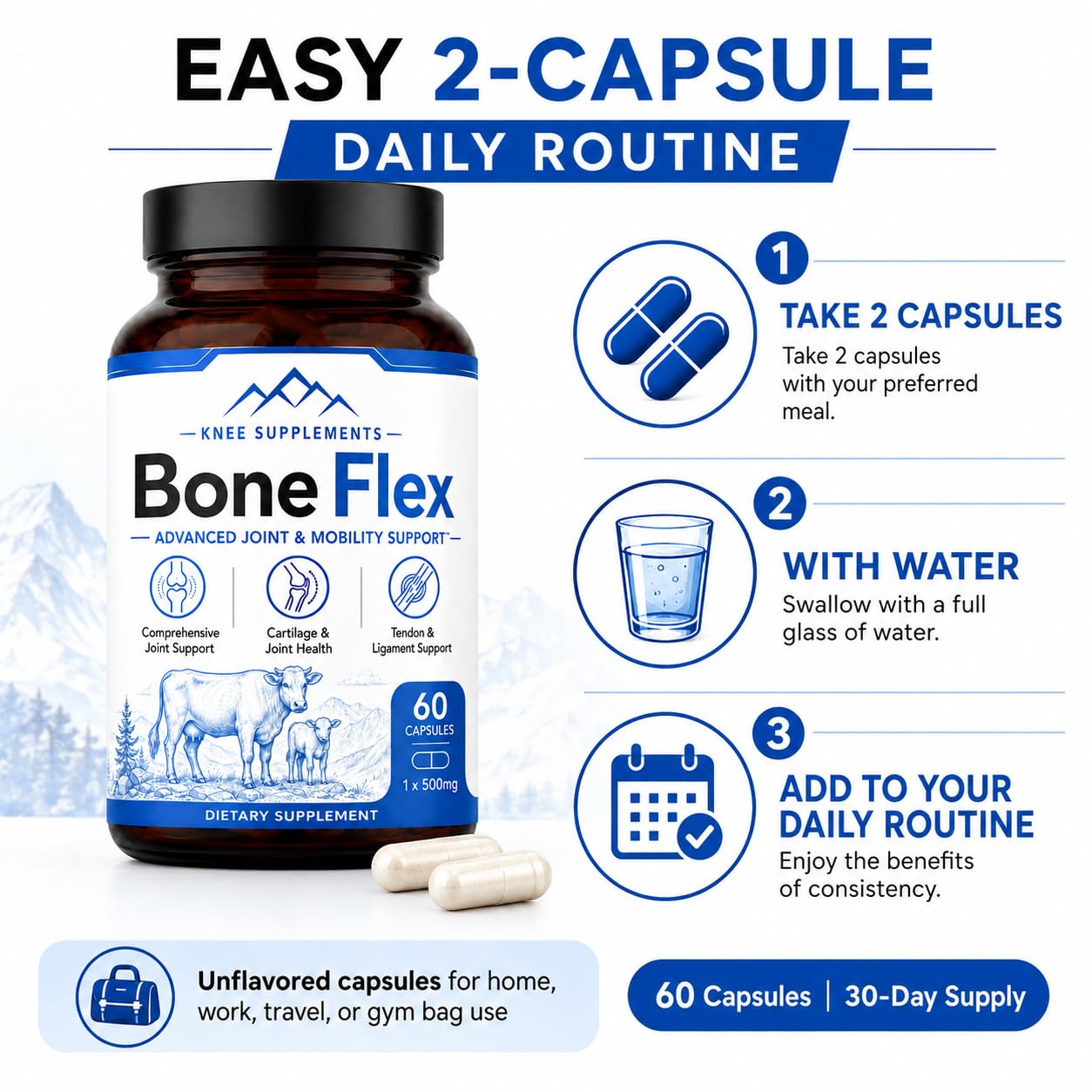 Amvora BoneFlex Capsules 1 Count
