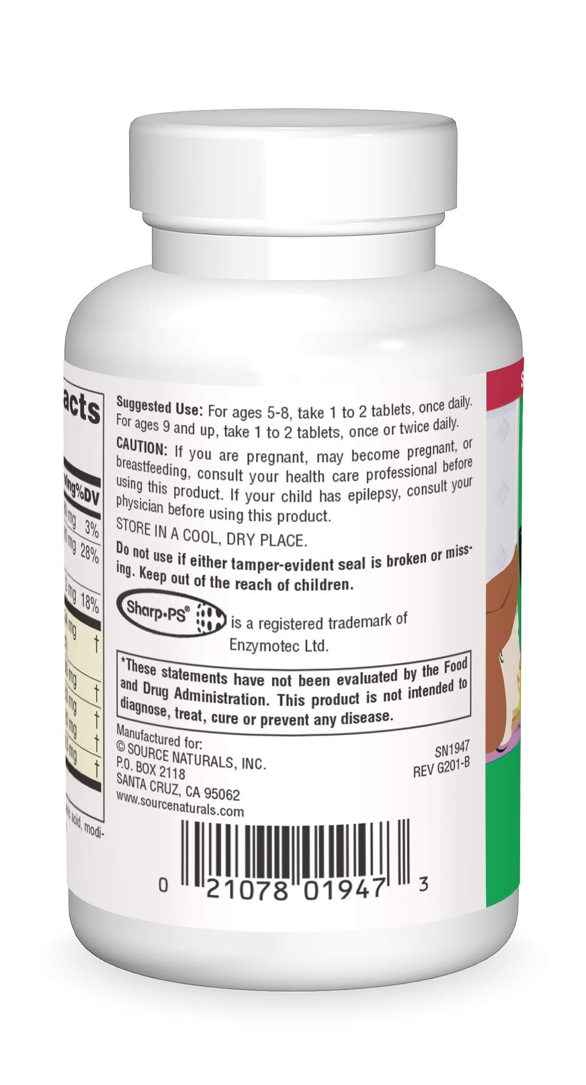 Source Naturals Attentive Child 120 Tablets