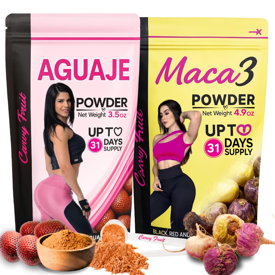 Curvy Fruit Aguaje Maca 3 Powder for Women Powder 8.9 oz