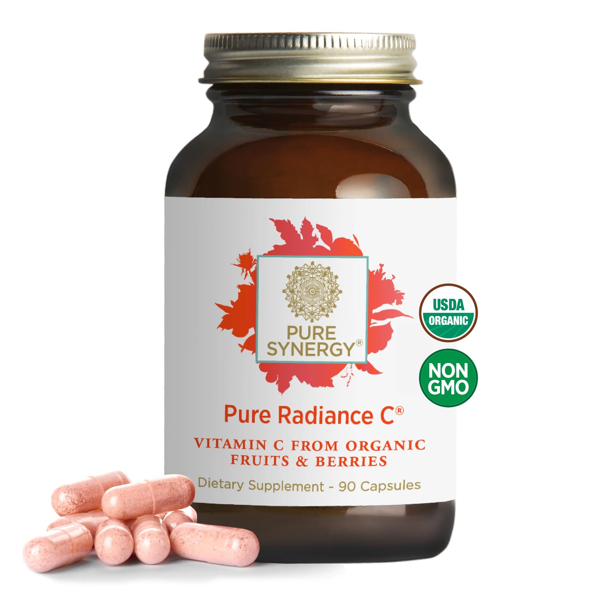 Pure Synergy Pure Radiance C Organic Vitamin C Capsules 90 Capsules