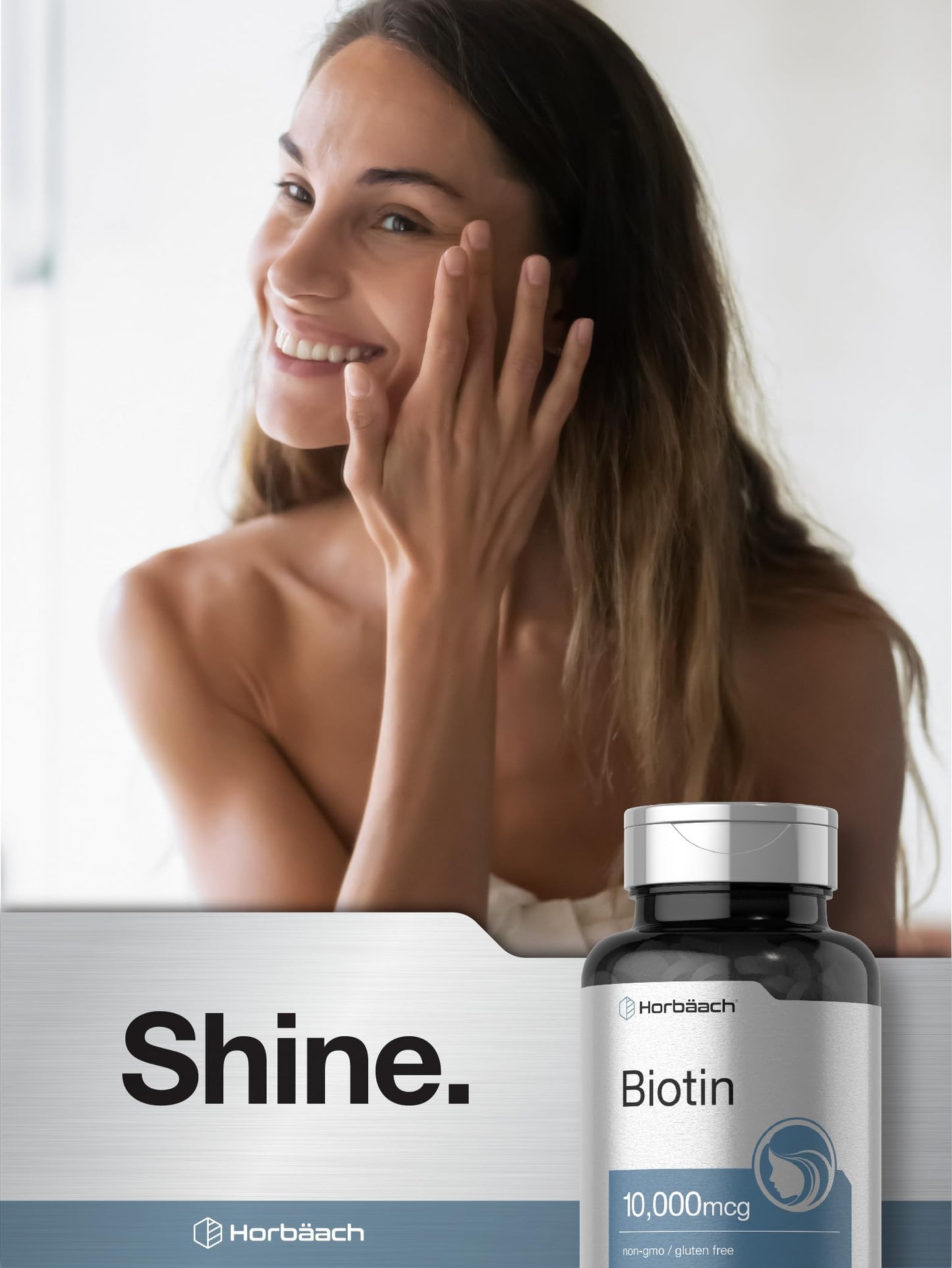 Horbäach Biotin 10000mcg Fast-Dissolve Tablets, 180 Tablets