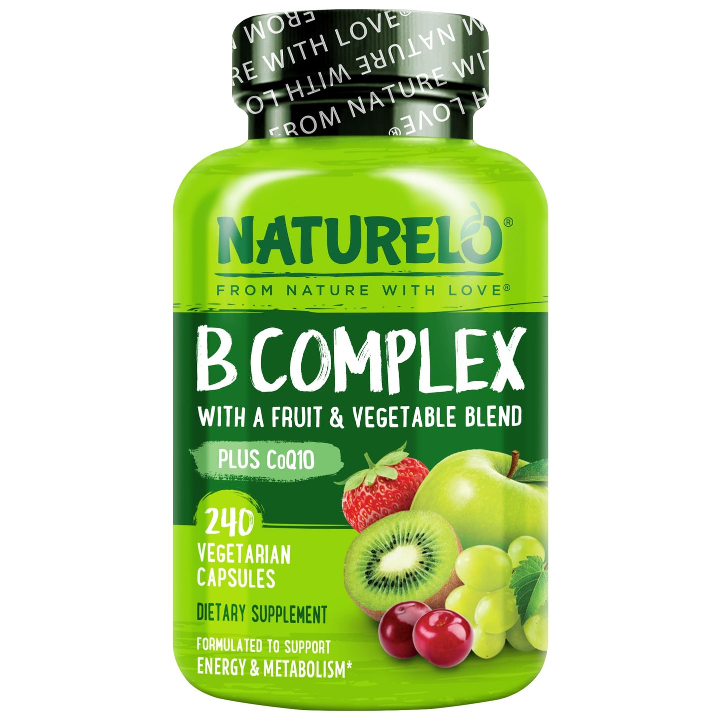 NATURELO Vitamin B Complex Capsules, 240