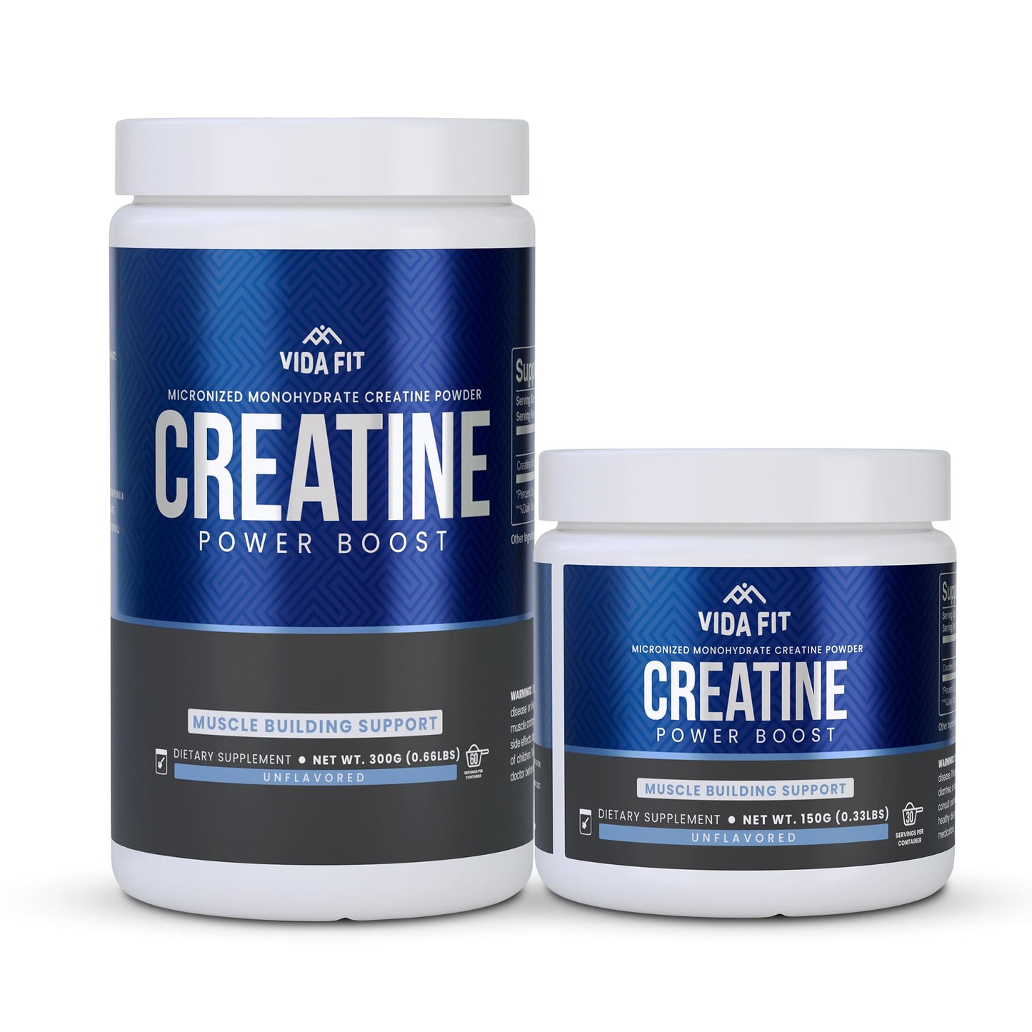 Vida Fit Creatine Monohydrate Micronized Powder 30 Servings (150g) & 60 Servings (300g)