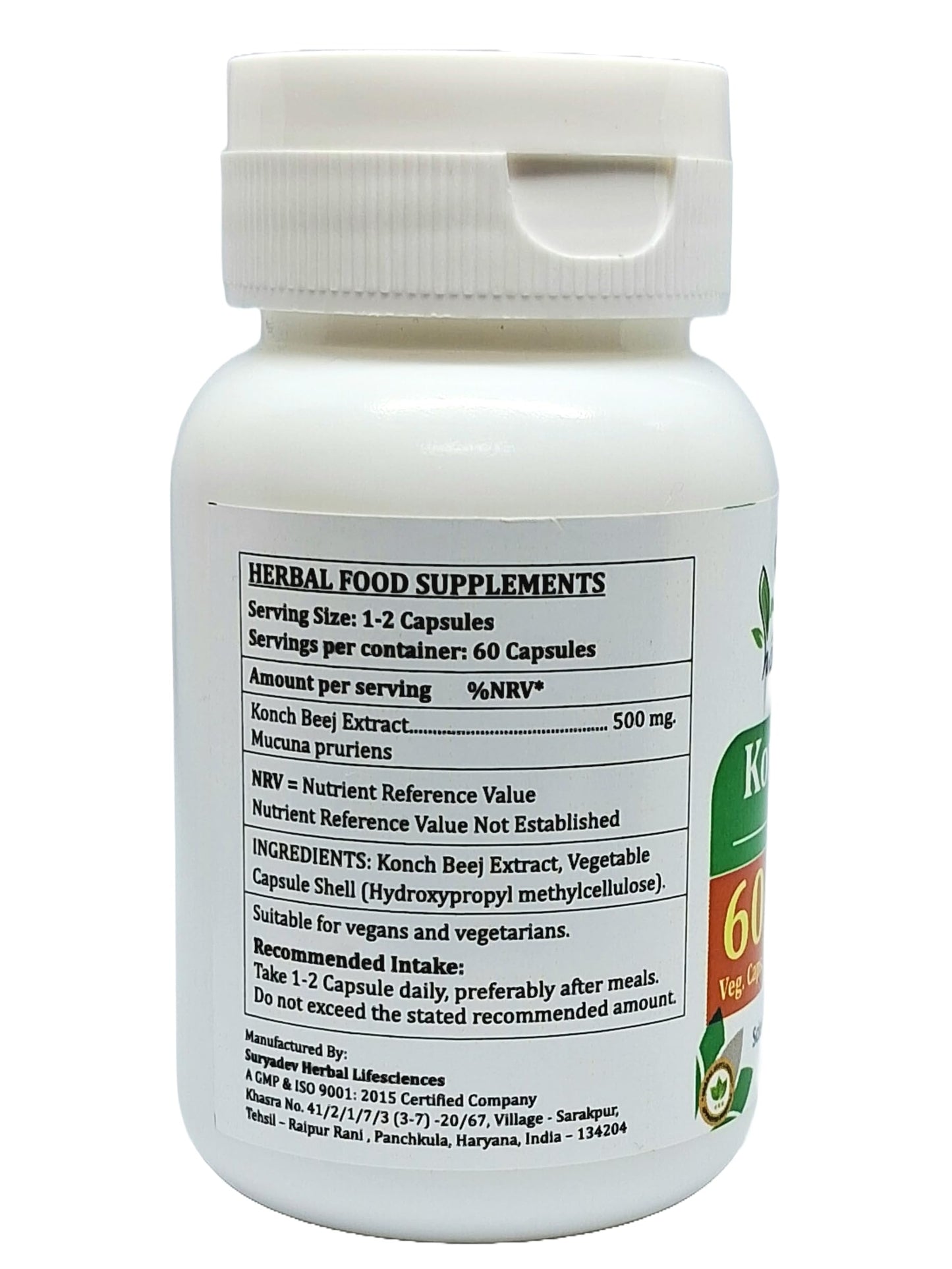 Satya Naturals Konch Beej Forte Capsules, 120 Count