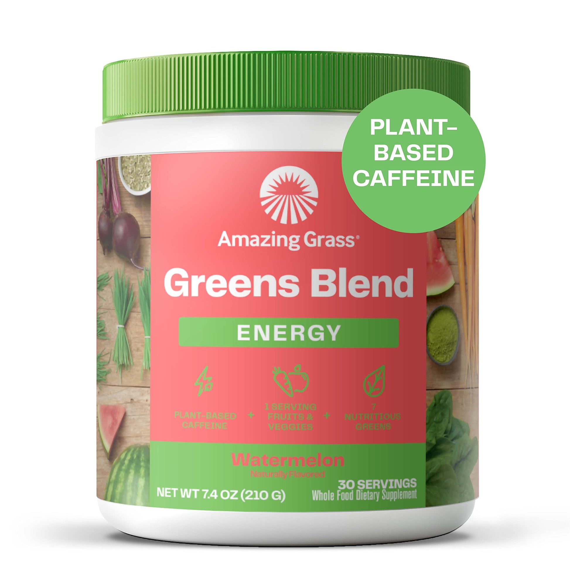 Amazing Grass Green SuperFood Energy Powder Watermelon, 7.4 oz
