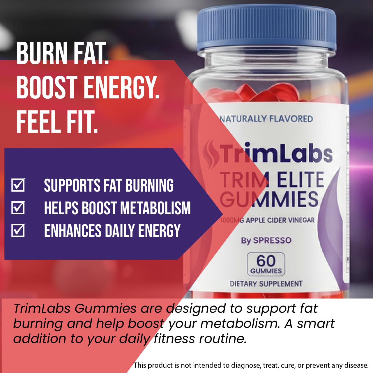 SPRESSO Trim Elite Gummies, 180 Count