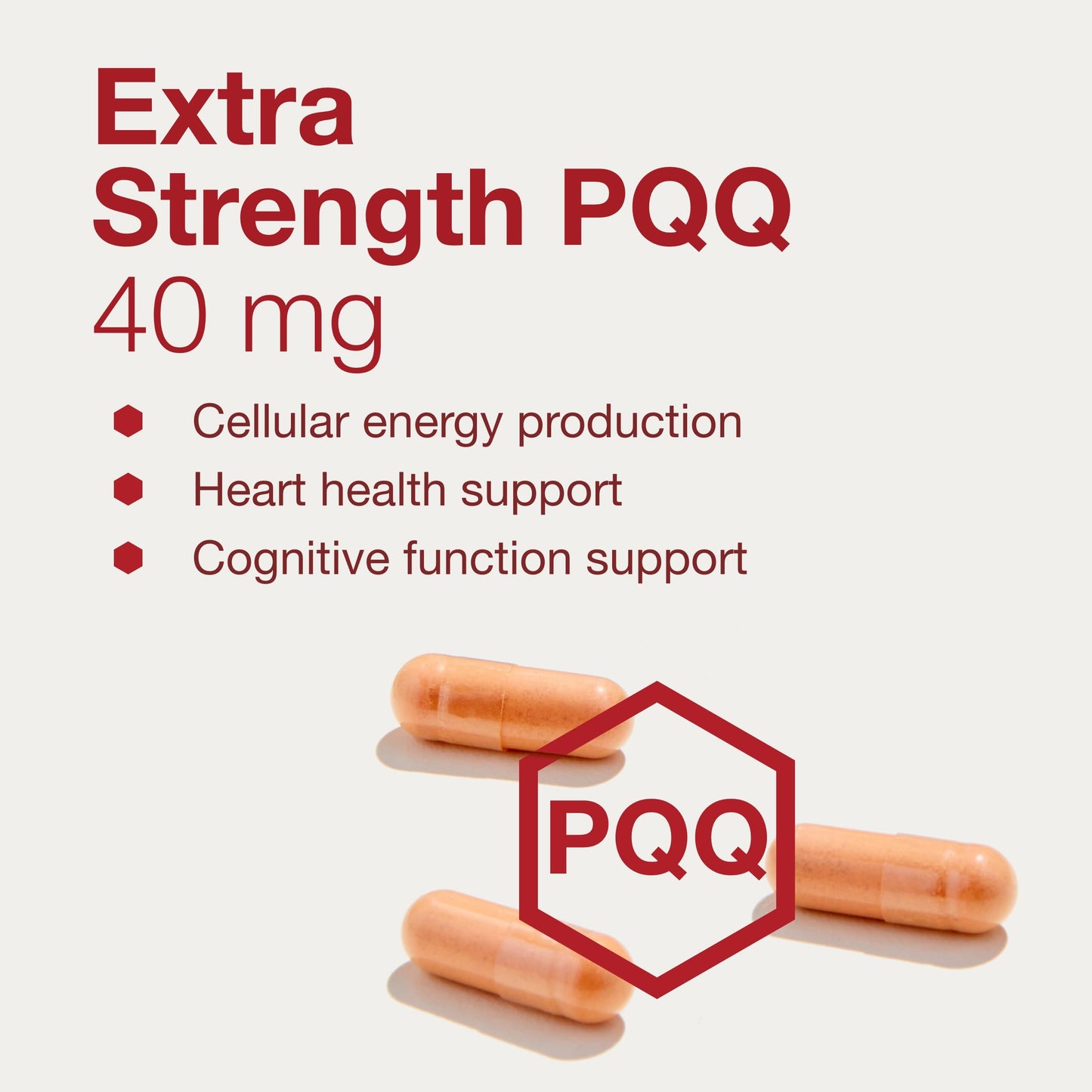 Protocol for Life Balance PQQ 40mg with Alpha-Lipoic Acid Heart Health Supplement - Extra Strength, 50 Capsules