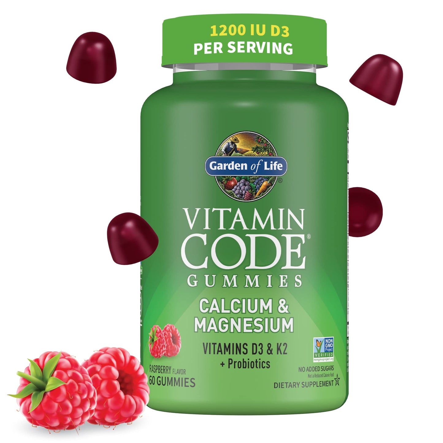 Garden of Life Vitamin Code Calcium Magnesium with D3 & K2 Gummy 60