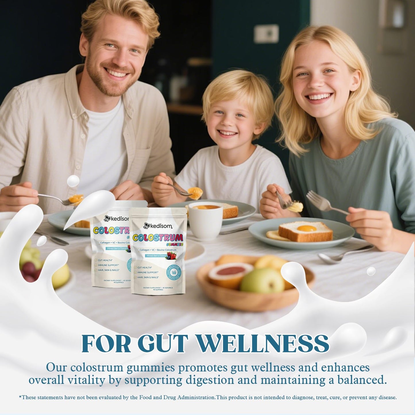KEDISOM Colostrum Gummies 90 Count