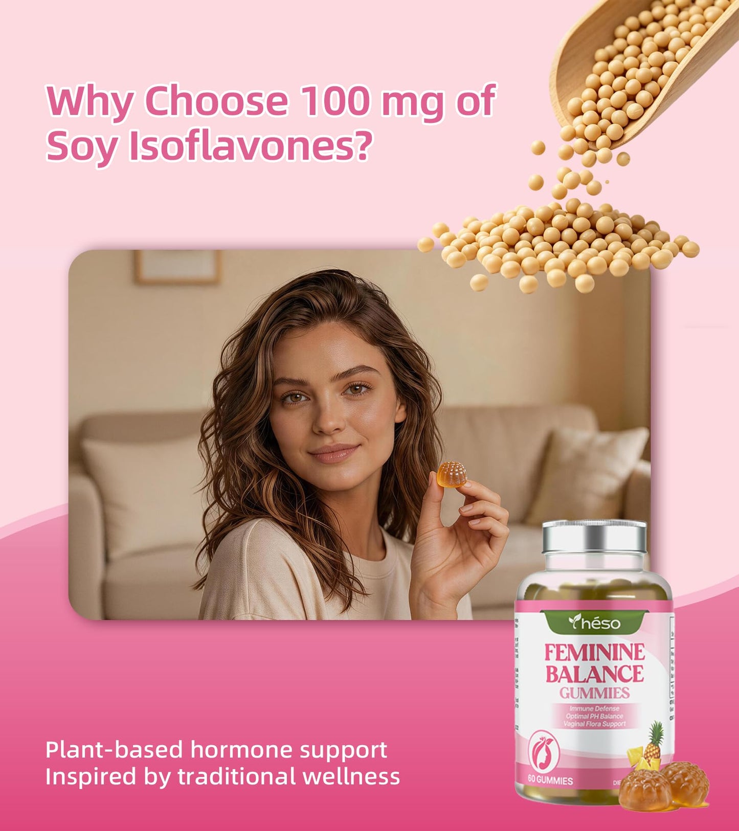 Yheso Feminine Balance Gummies Gummy 60