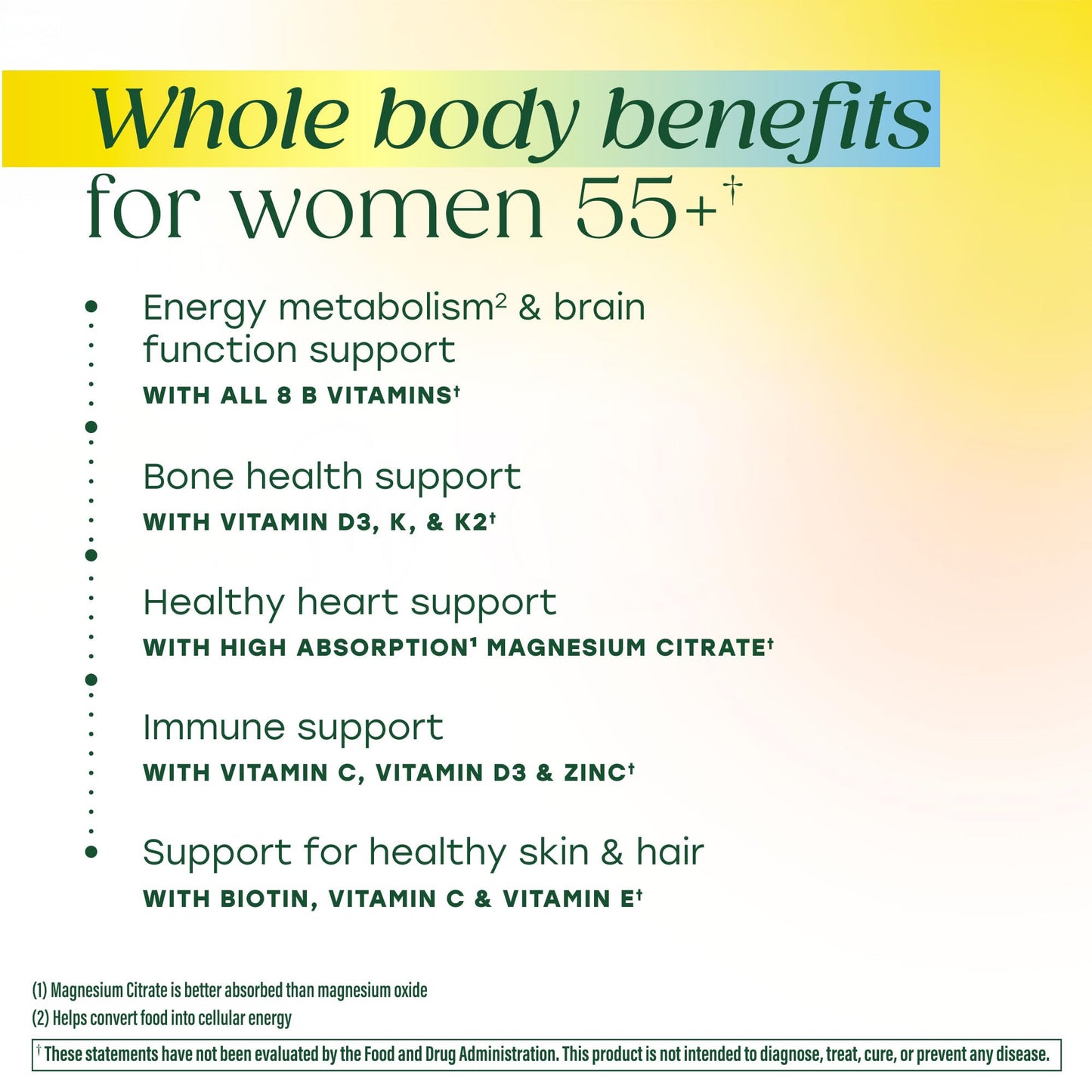 MegaFood Whole Body Gummies Multivitamin for Women 55+ 90 Gummies