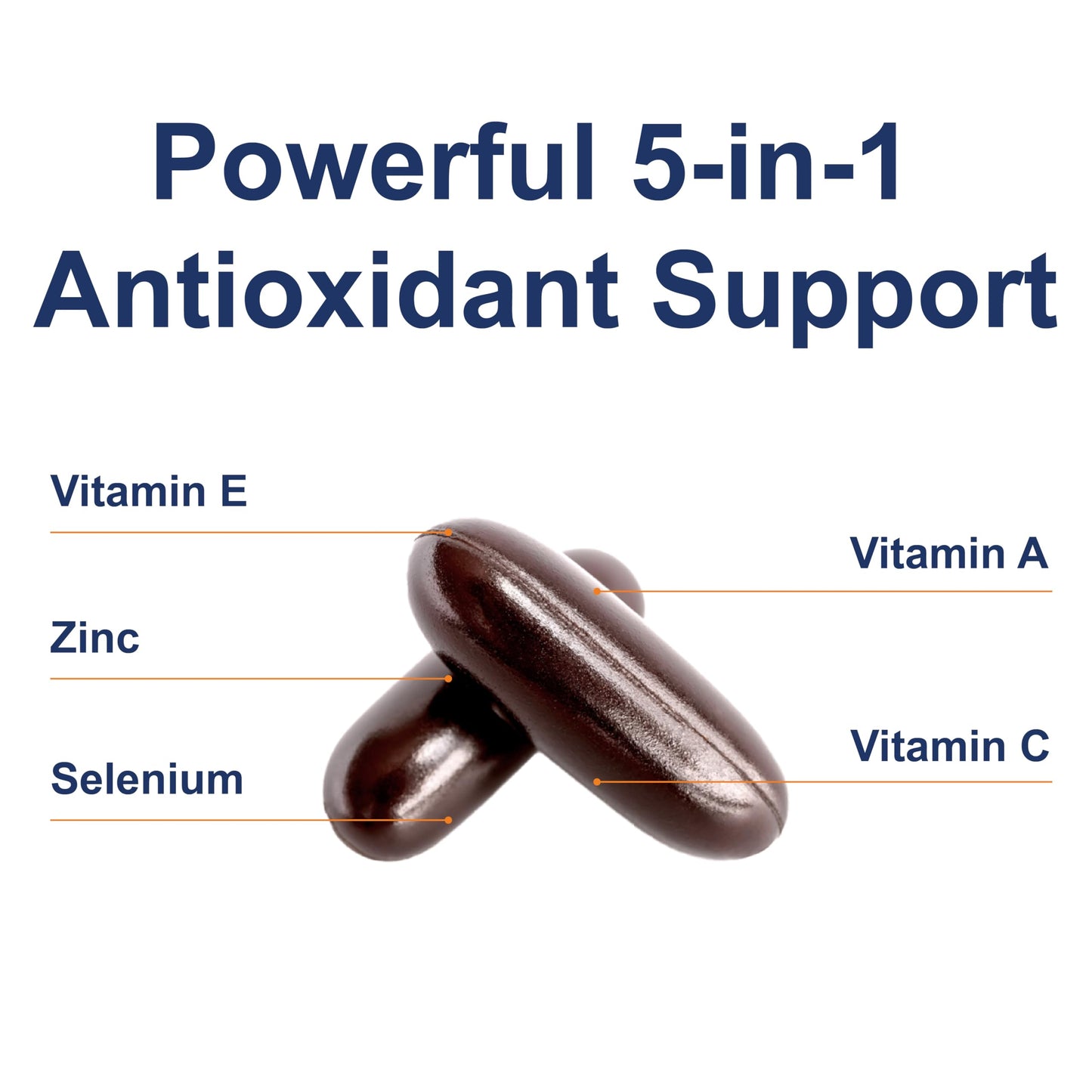 Carlson ACES + Zn, Vitamins A, C, E + Selenium & Zinc, Cellular Health & Immune Support, Antioxidant, 120 Softgels