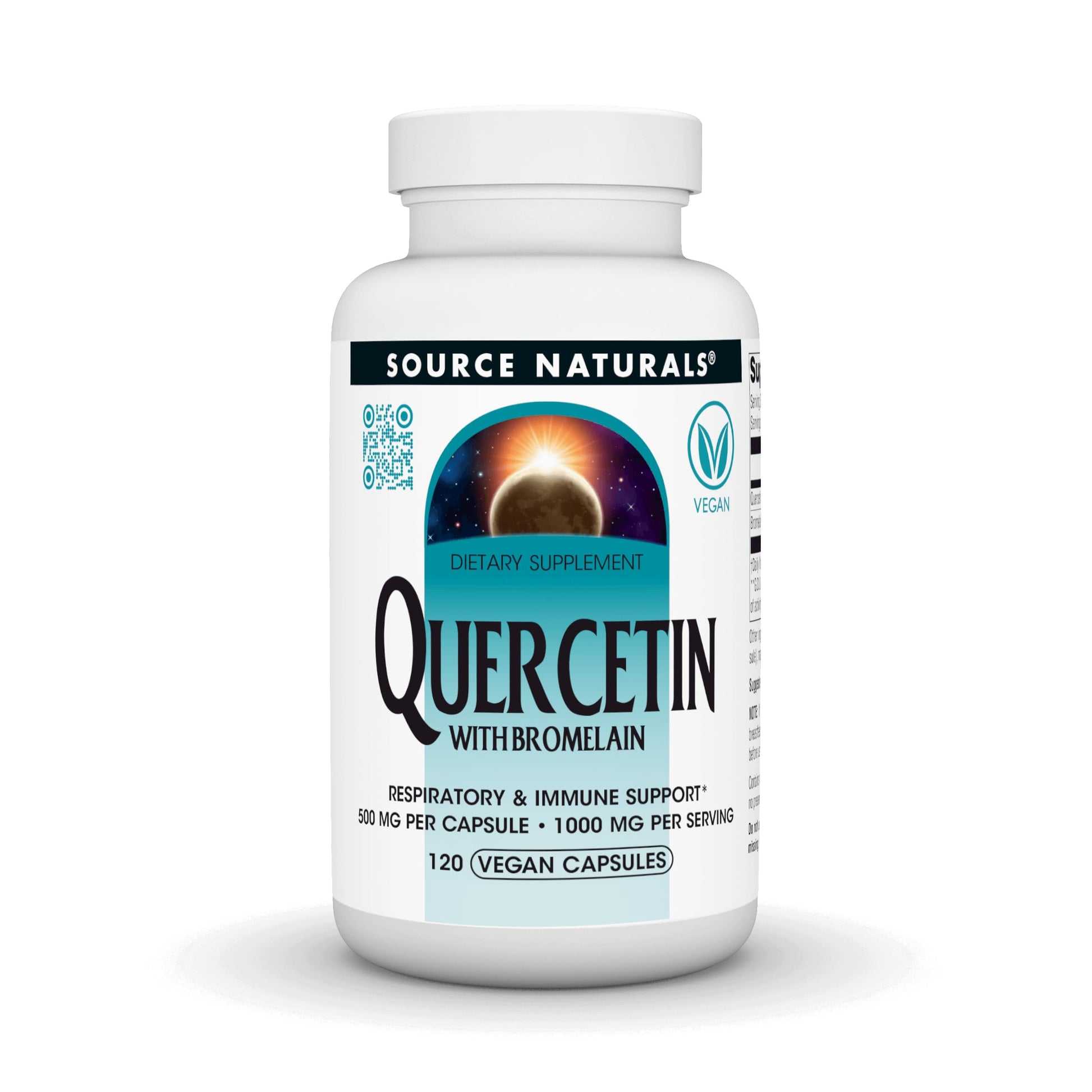 Source Naturals Quercetin with Bromelain 500 mg Capsule, 120 Capsules