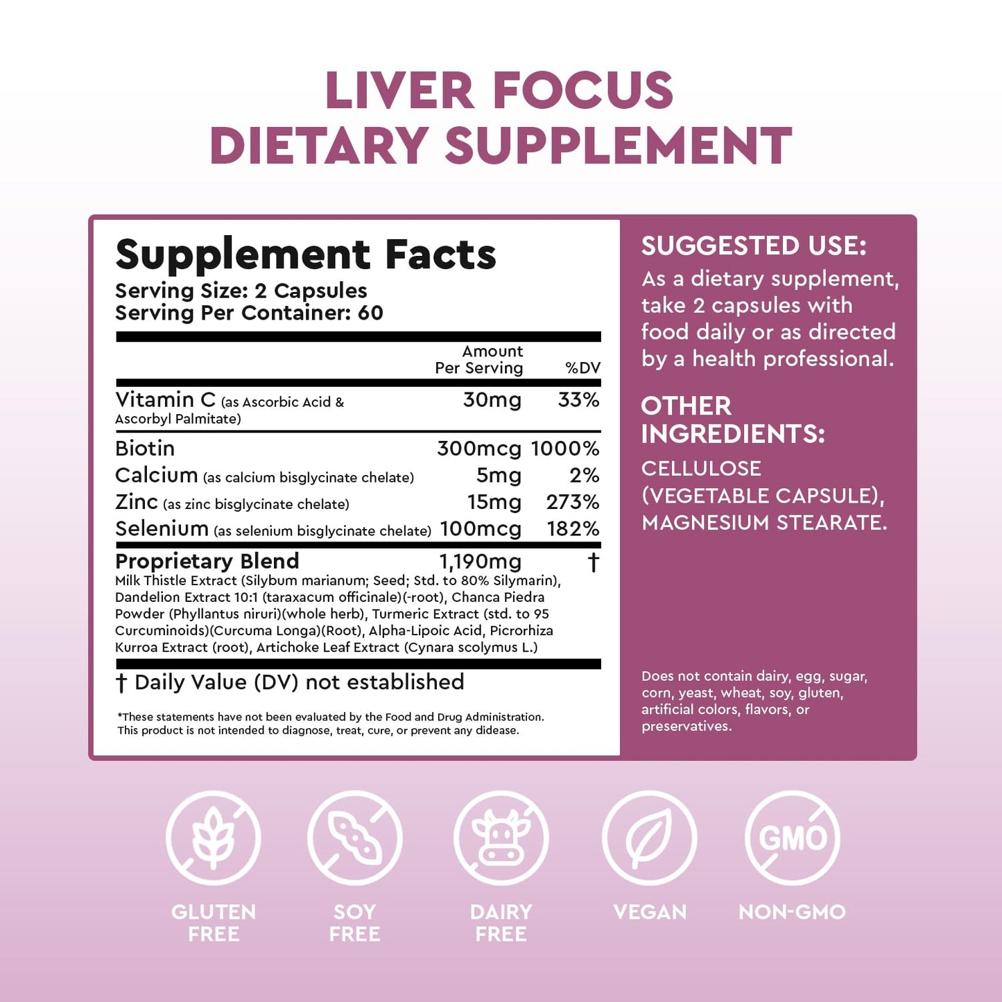 Health Focused Liver Focus 120 Capsules