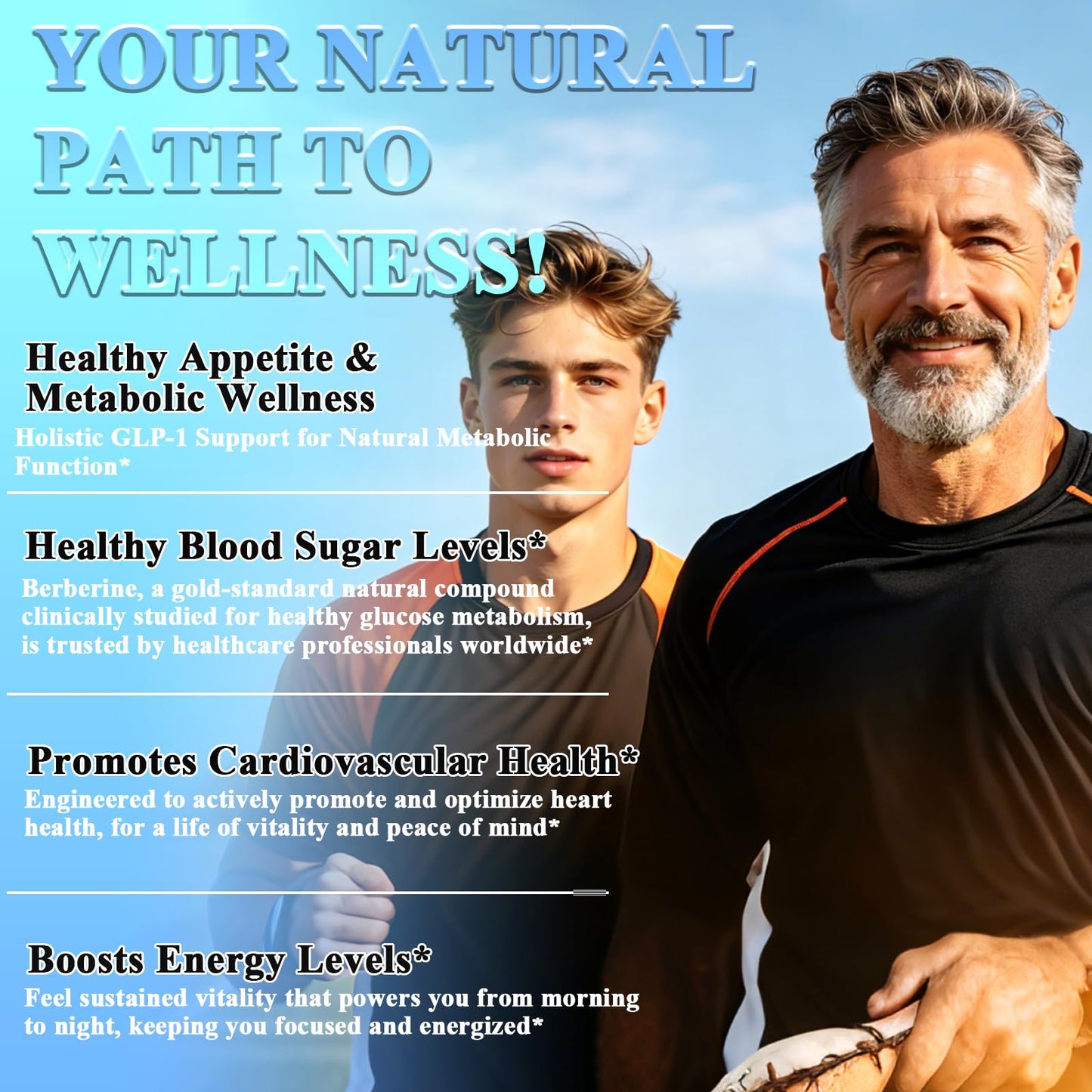 AMENQ hHEALTH Berberine Supplement with Ceylon Cinnamon, Natural GLP & Metabolic Booster Softgel 120 Count