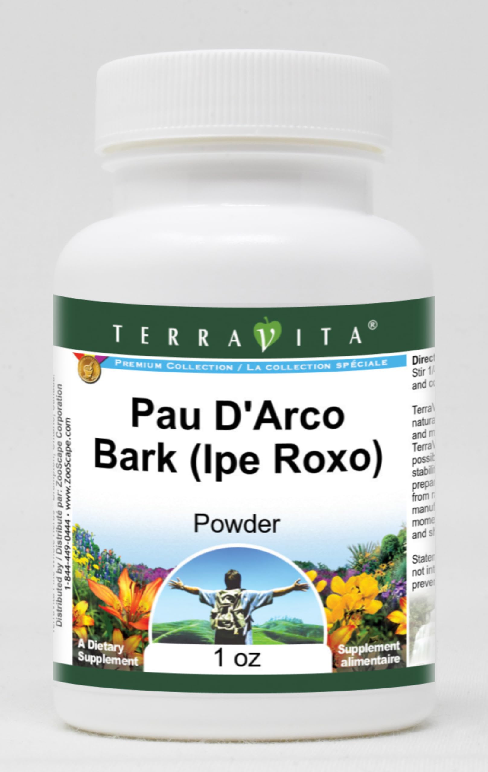 Terravita Pau D'Arco Bark (Ipe Roxo) Powder, 1 oz