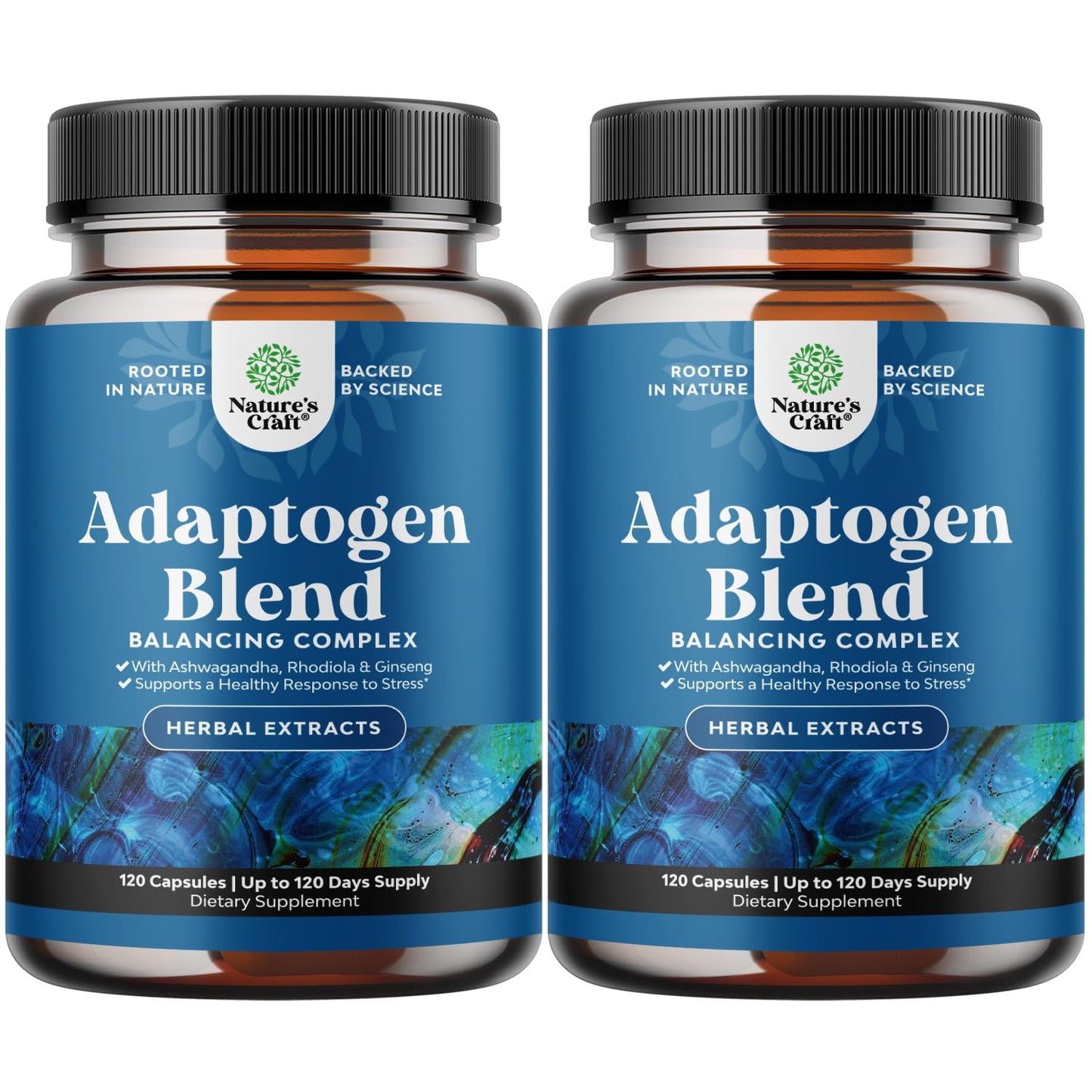 Natures Craft Herbal Adaptogen Mood Support Capsules 240 Count