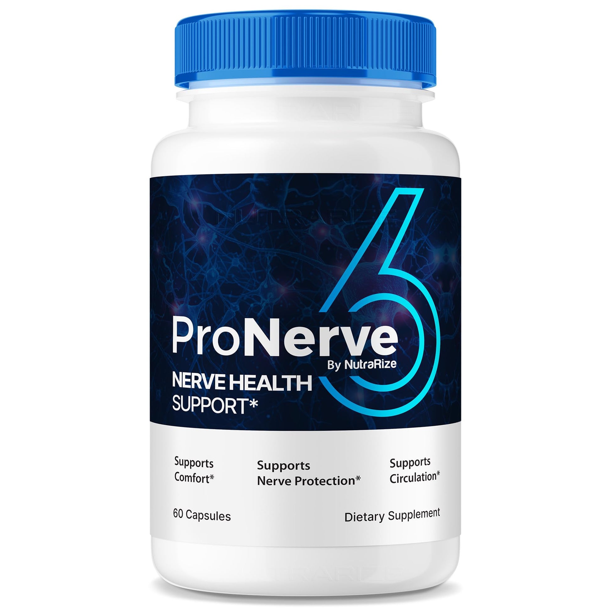 NutraRize ProNerve6 Neuropathy Nerve Support Capsules, 60 Capsules