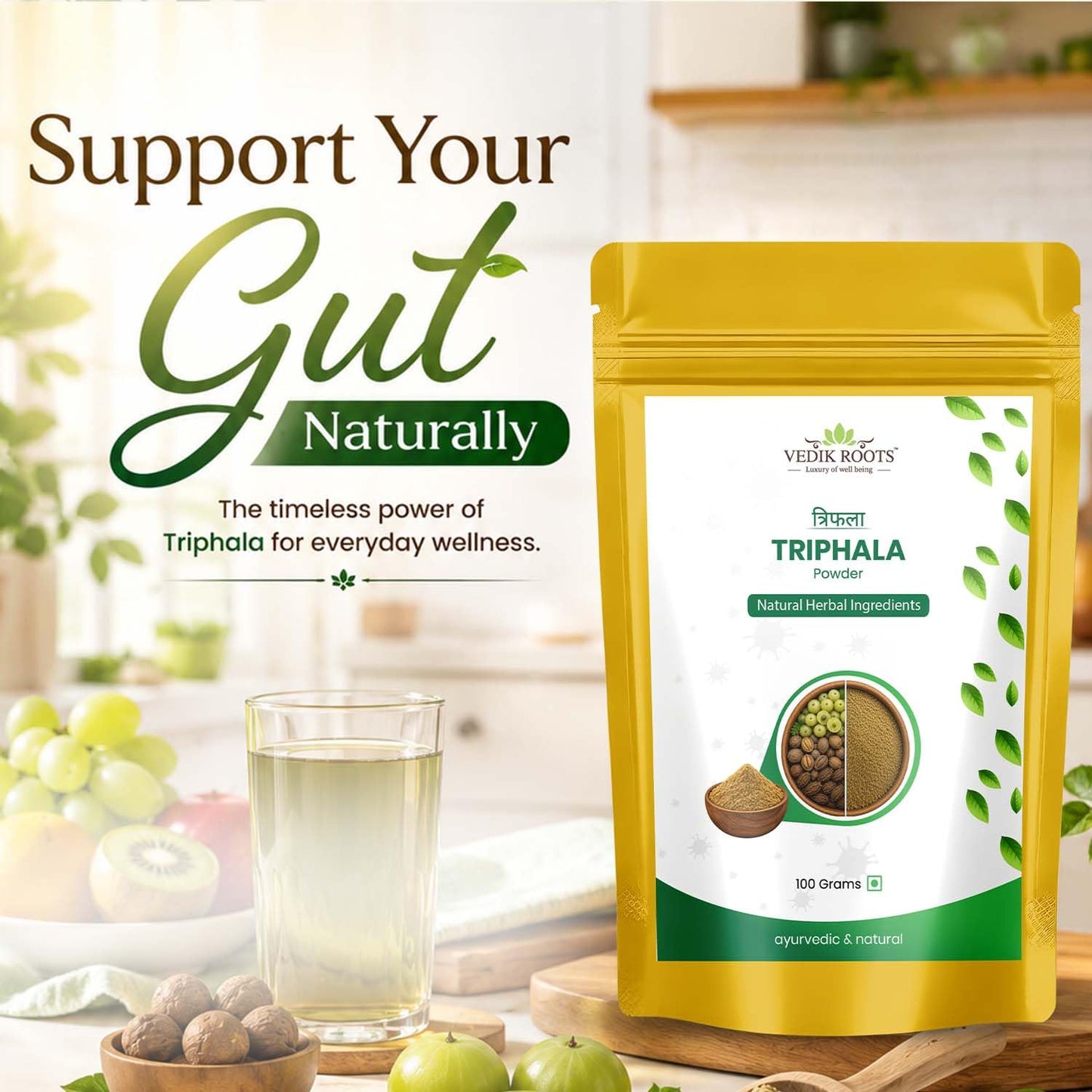 VEDIKROOTS Triphala Powder 3.5274