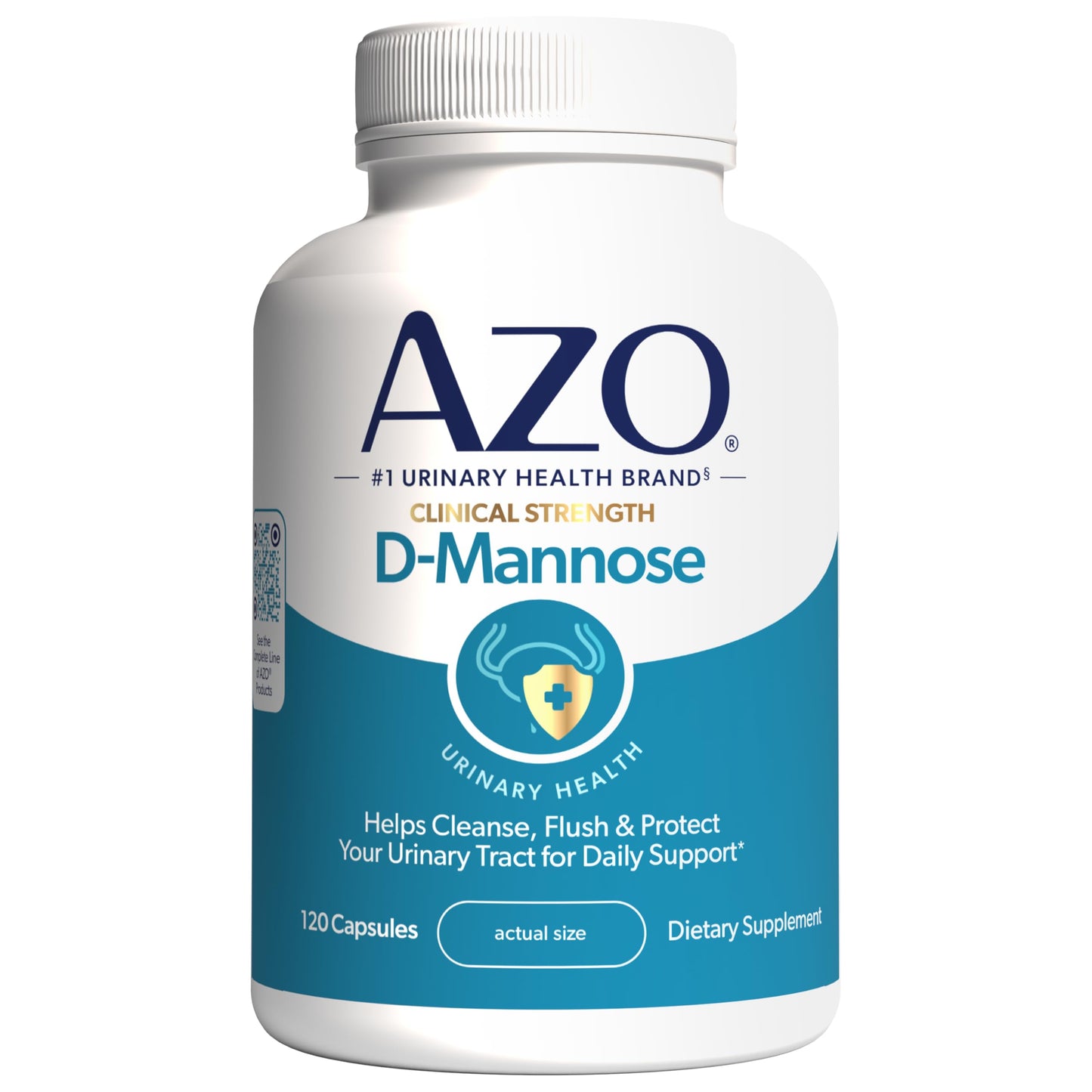 AZO D Mannose Urinary Tract Health Capsules 120 Count