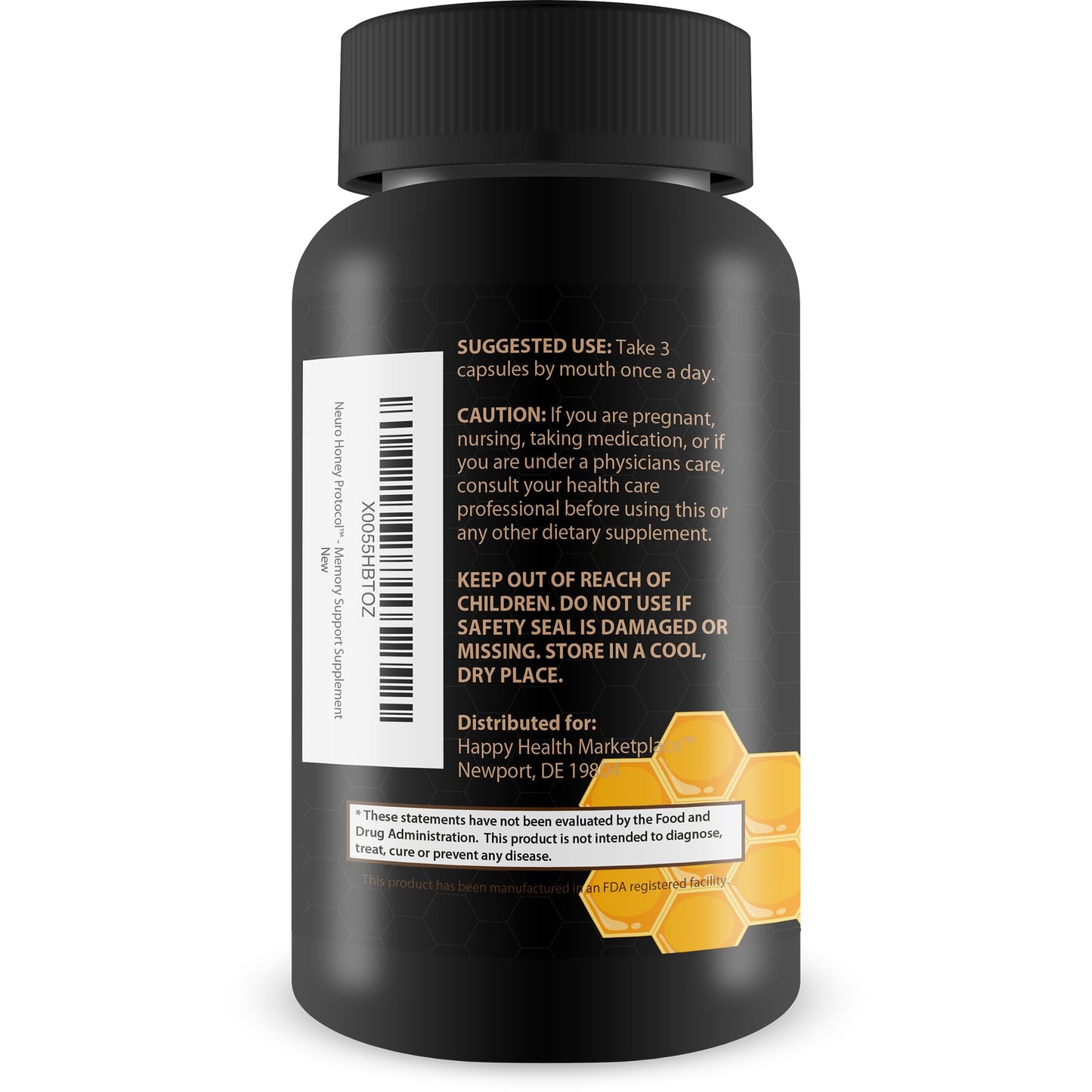 Happy Health Marketplace Neuro Honey Protocol Capsules 90 Count