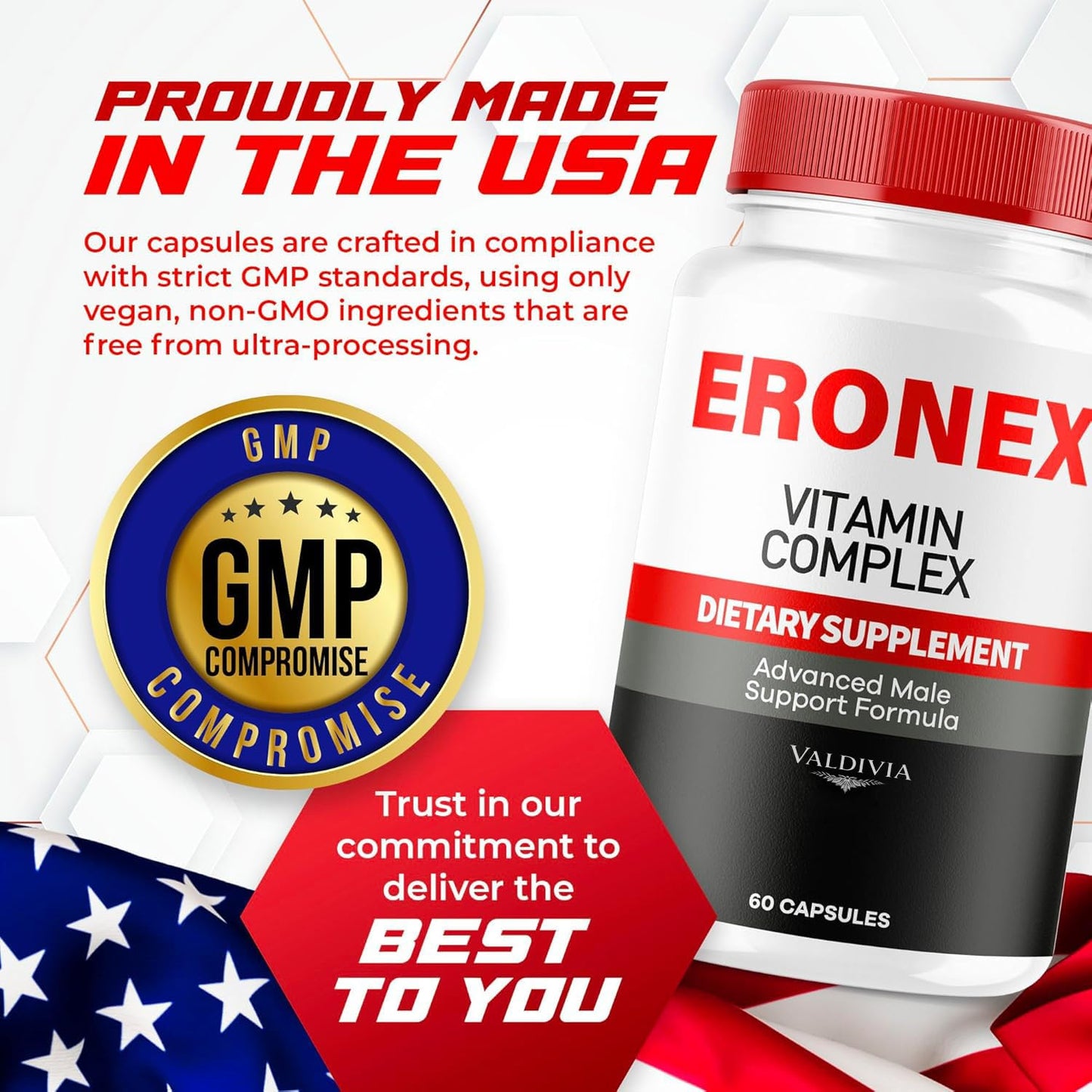 Valdivia Eronex Vitamin Complex Capsules, 60 Count