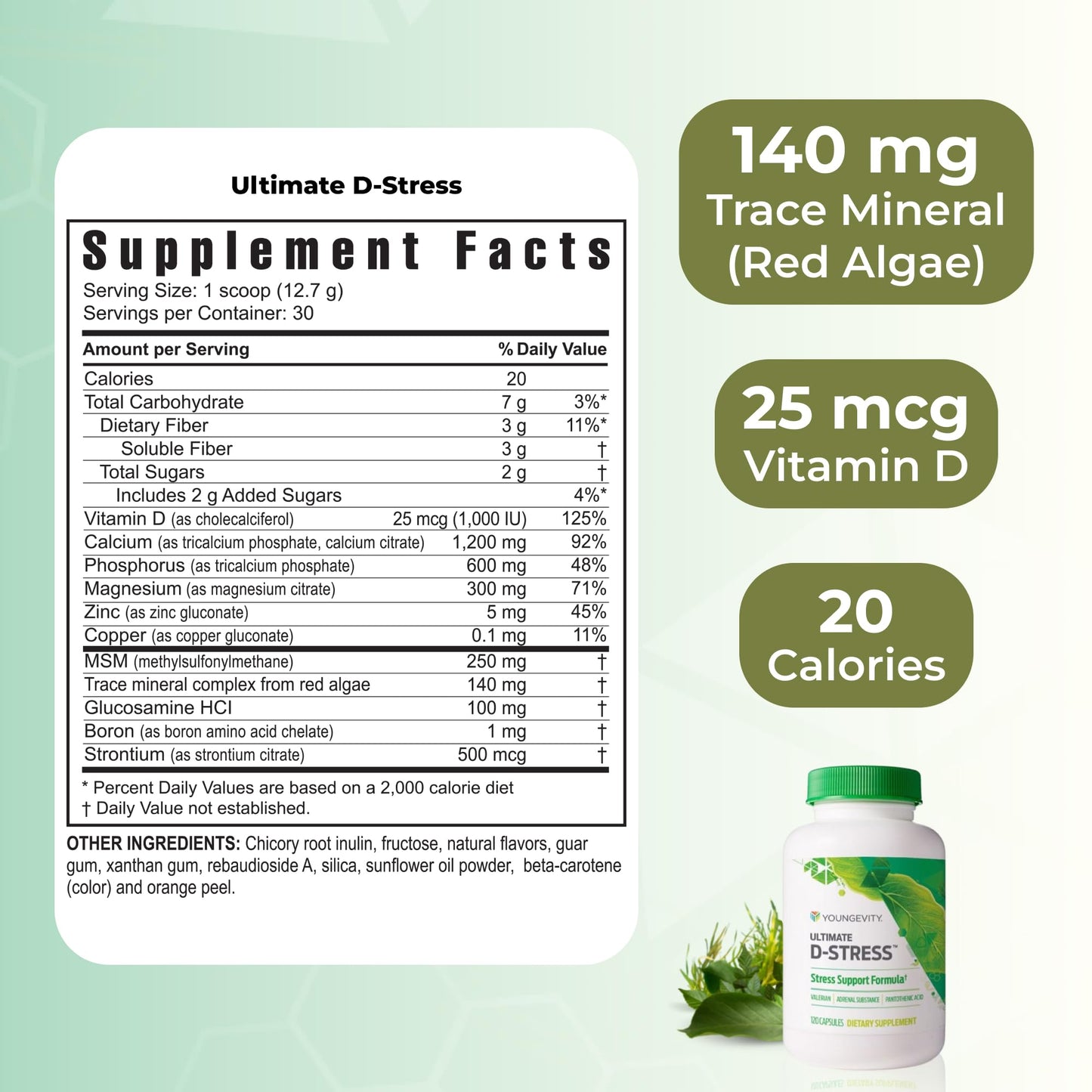 Youngevity Ultimate D-Stress Capsules, 120 Count