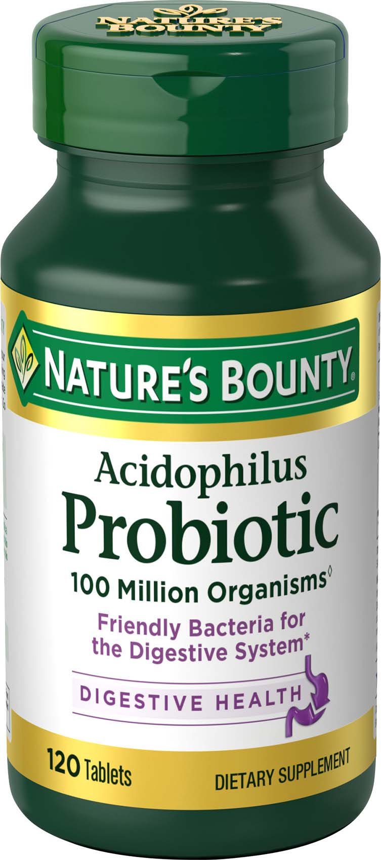Nature's Bounty Acidophilus Probiotic Tablets 100 Count