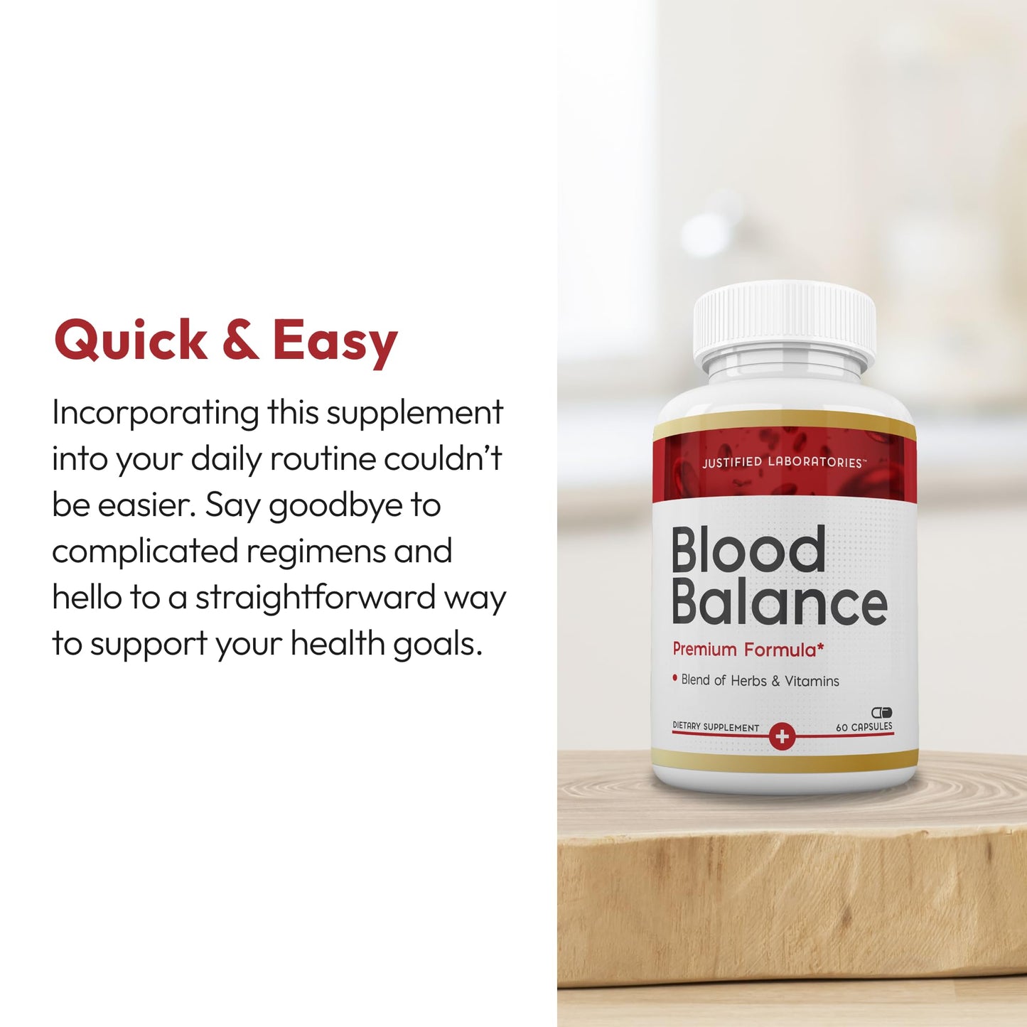 Justified Laboratories Blood Balance 60 Capsules