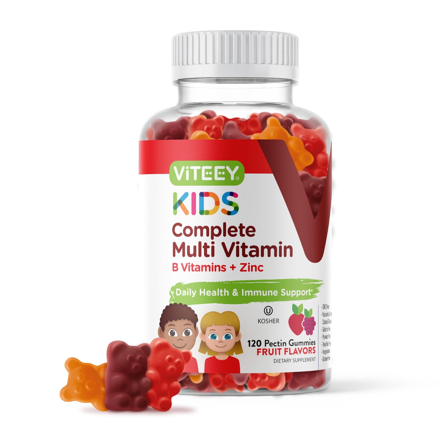 Viteey Kids Multivitamin Gummies 120 Count