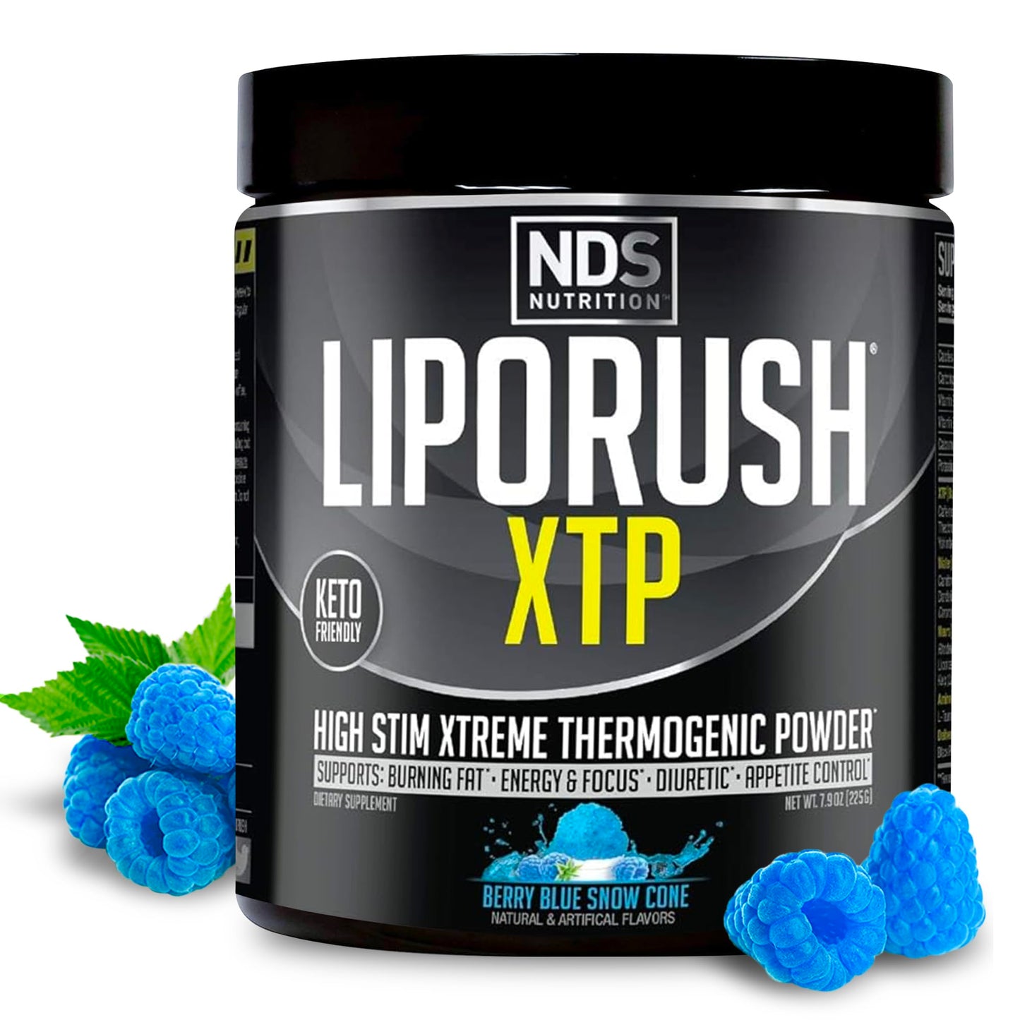 LIPORUSH XTP Thermogenic Fat Burner with L-Carnitine Powder 7.9 Ounce