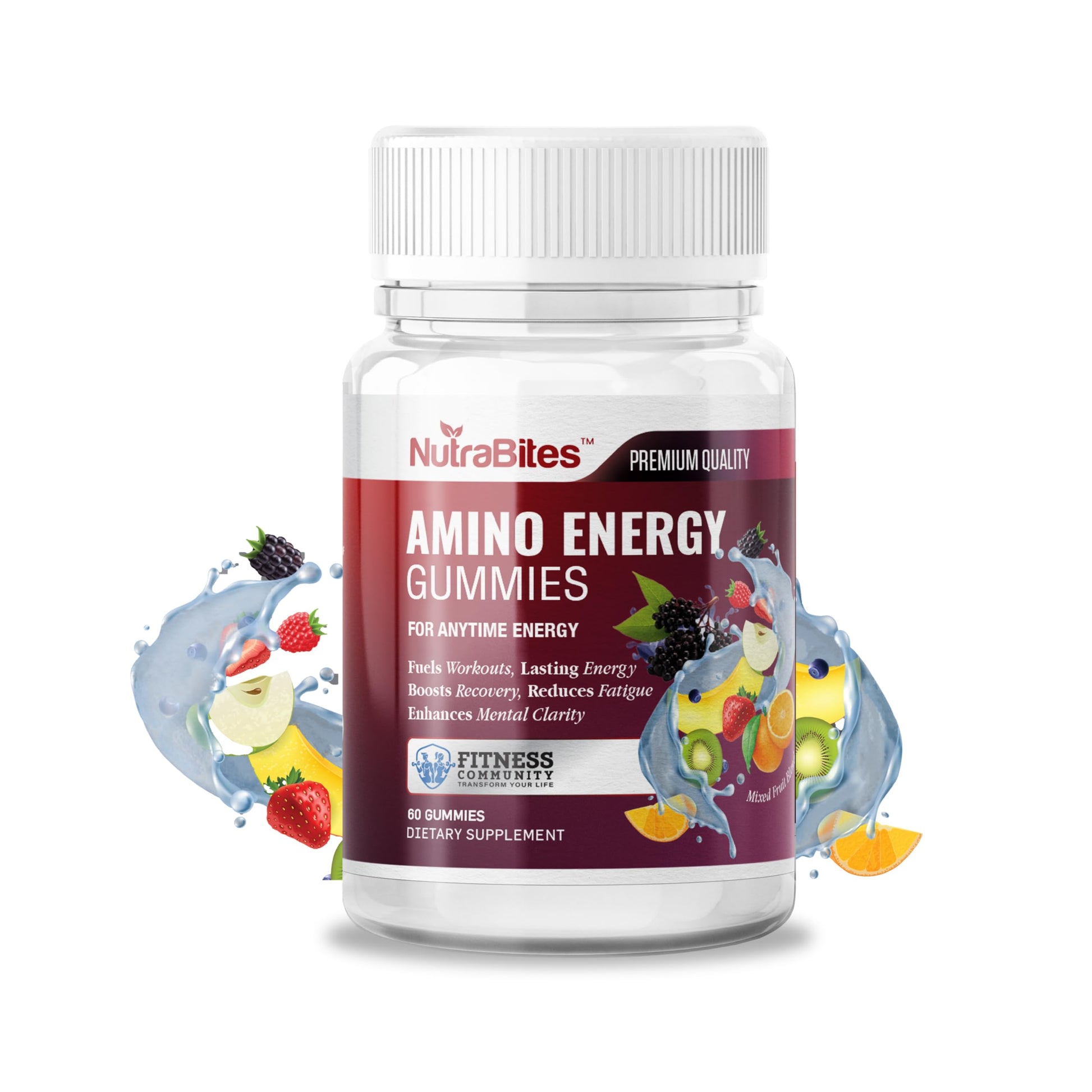 NutraBites Amino Energy Gummies, 60 Count
