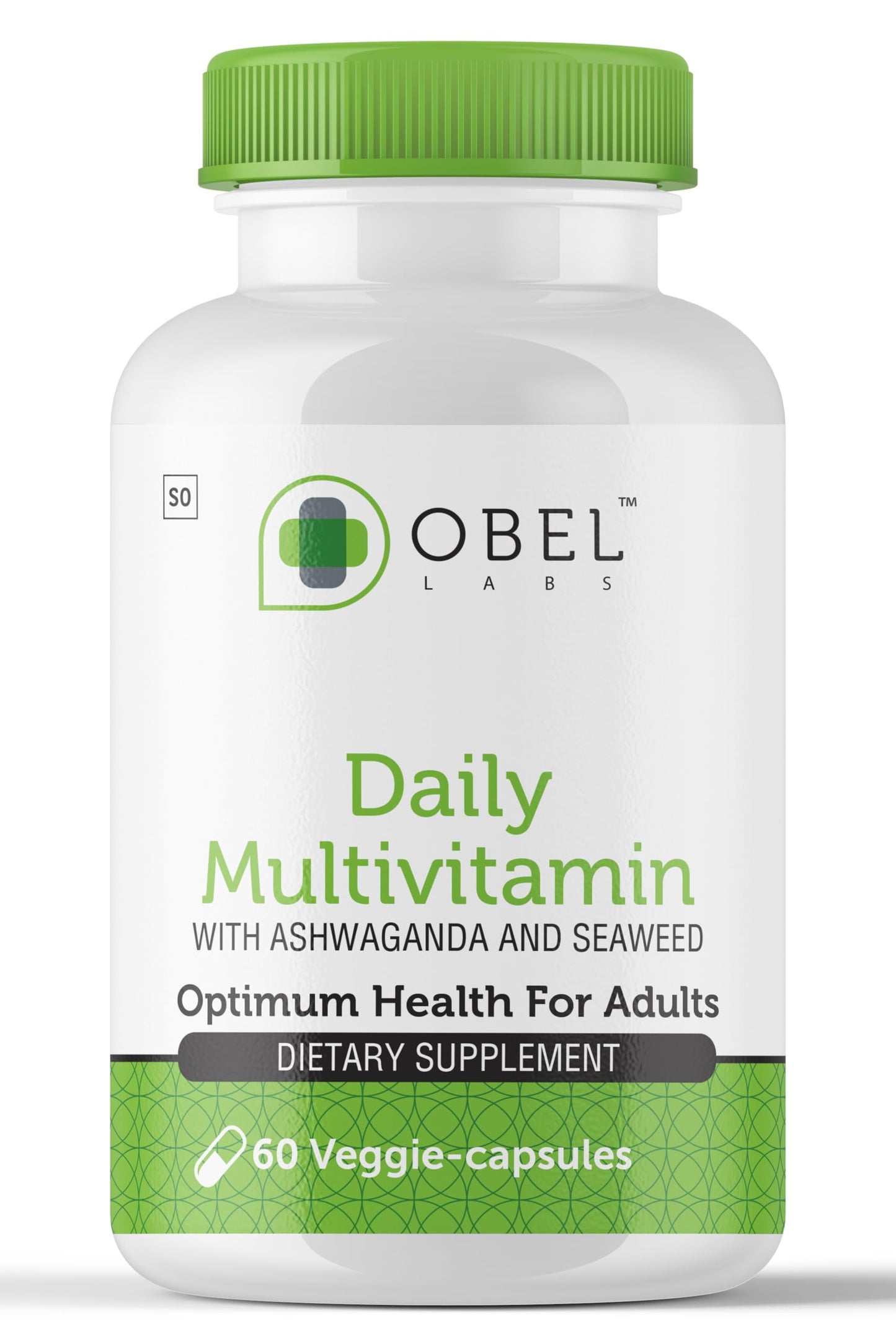 obel Daily Multivitamin with Ashwagandha & Seaweed Capsules 60 Count