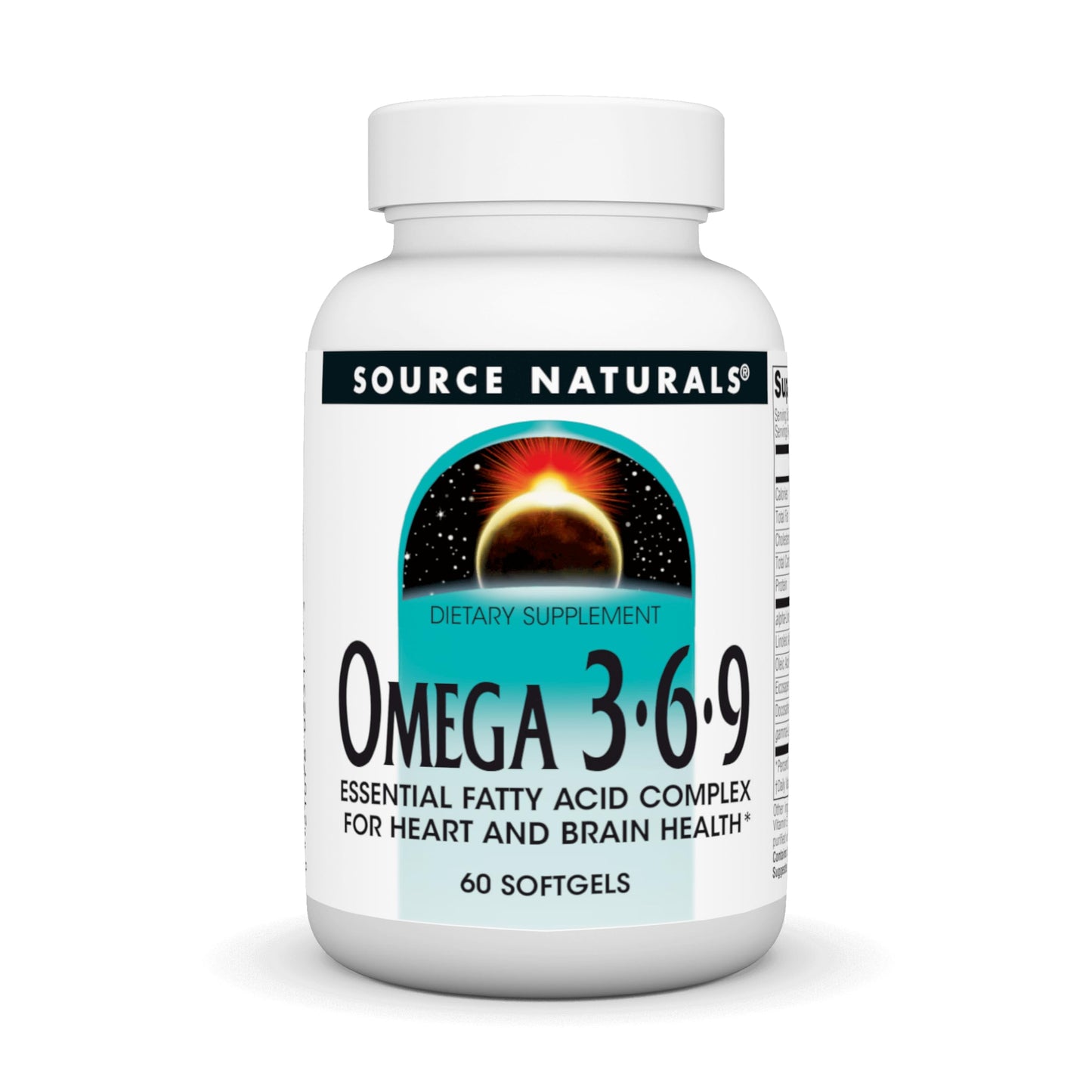Source Naturals Omega 3-6-9 Essential Fatty Acid Complex for Heart and Brain Health Softgels 60