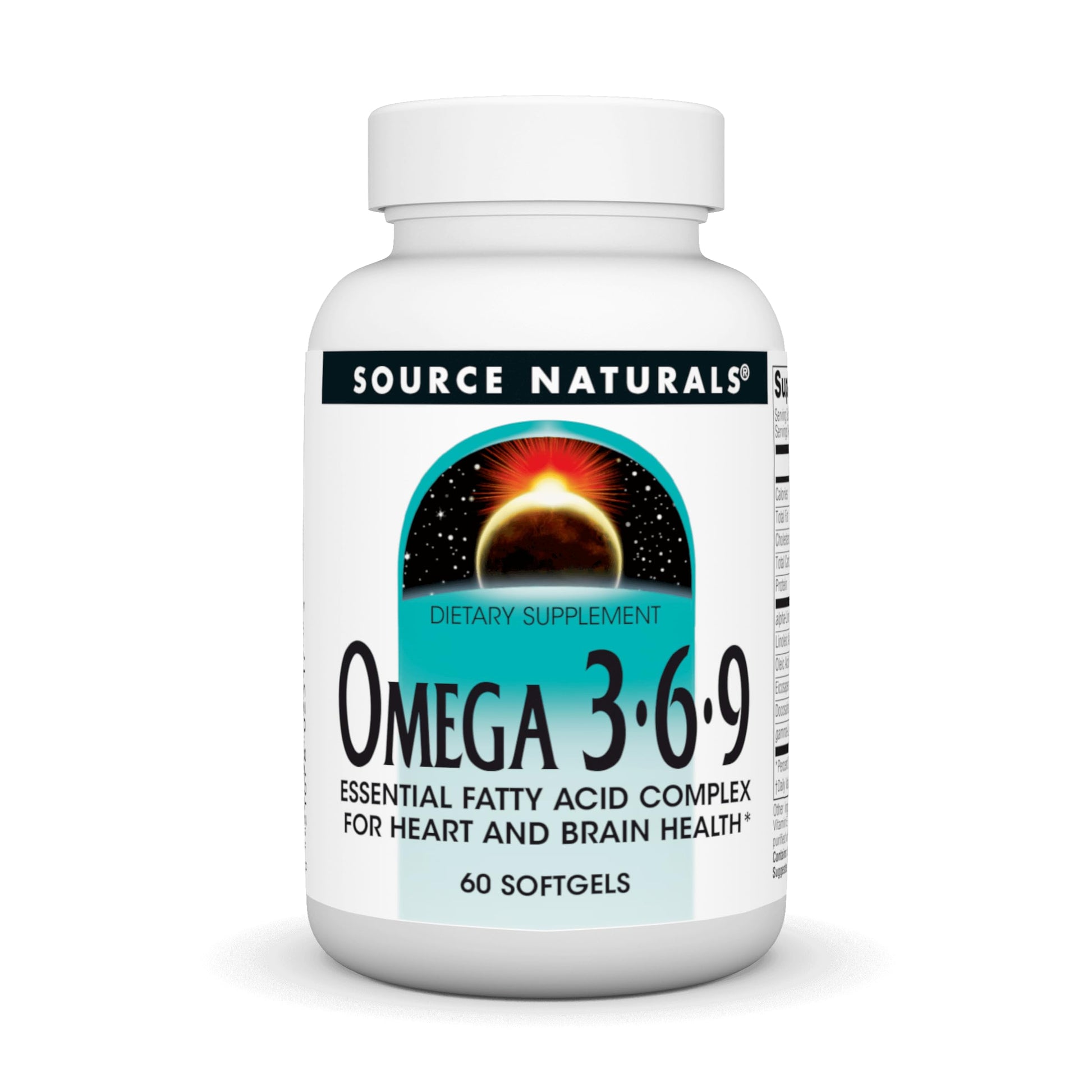 Source Naturals Omega 3-6-9 Essential Fatty Acid Complex for Heart and Brain Health Softgels 60