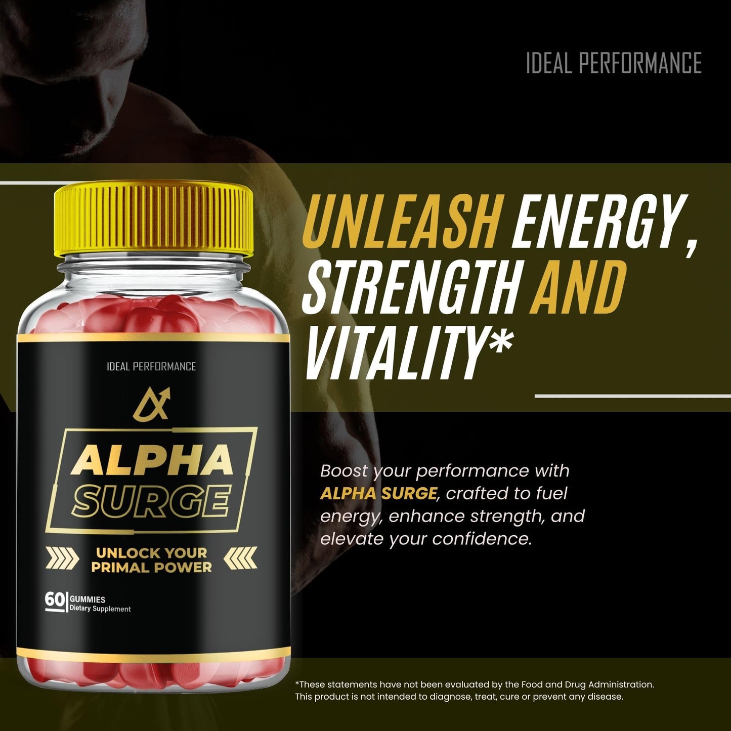 IDEAL PERFORMANCE Alpha Surge Gummies 120 Count