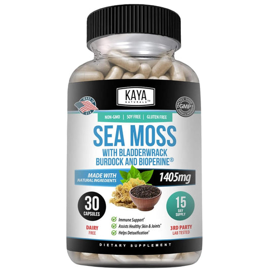 Kaya Naturals Sea Moss Mobility Supplement Capsules, 30 Count
