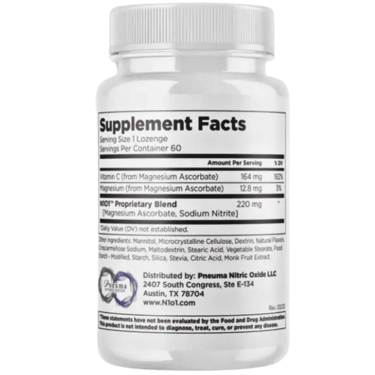 N1O1 Nitric Oxide Lozenges & Age-Defiance Face Cream Bundle