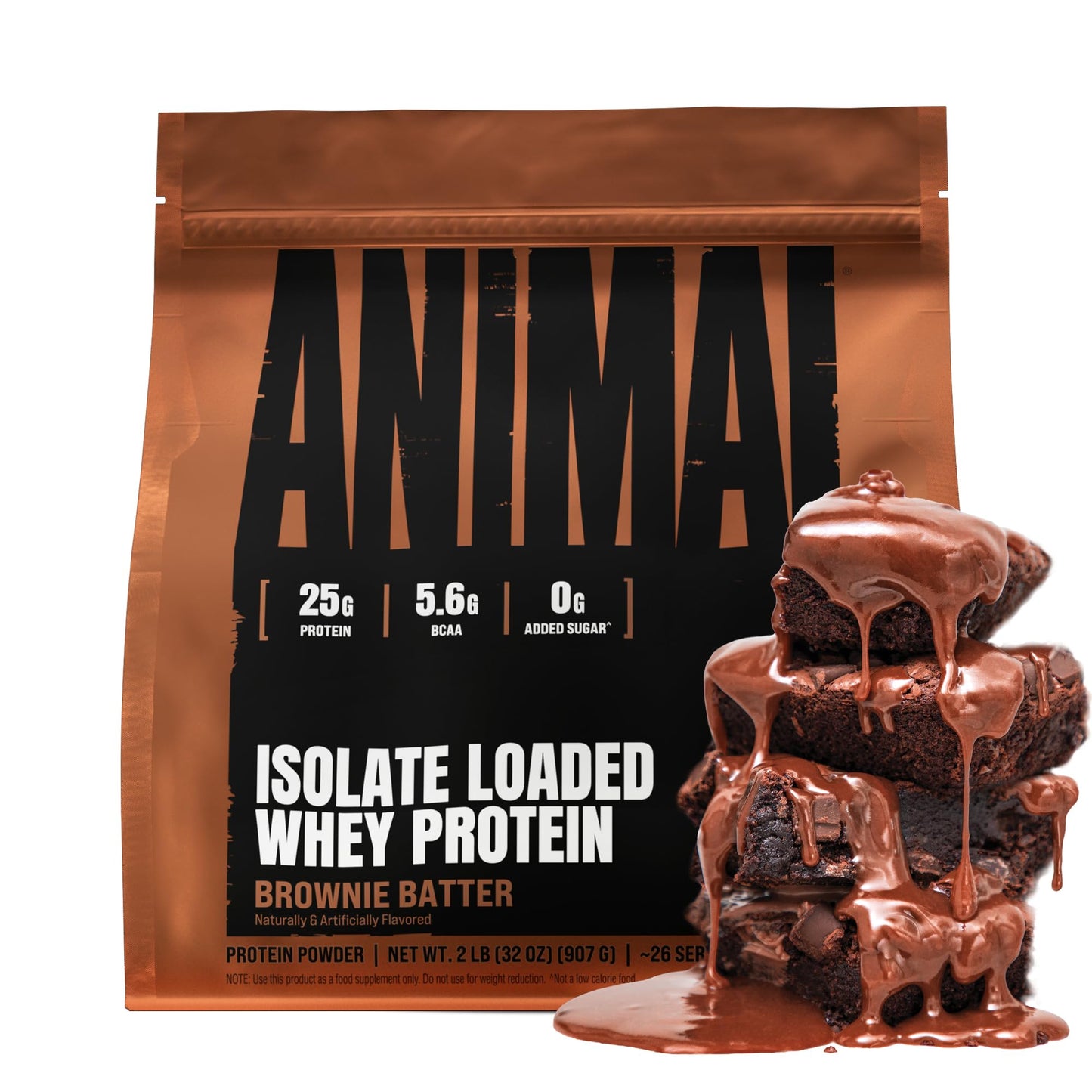 Animal Whey Isolate Protein Powder Brownie Batter, 32 Servings