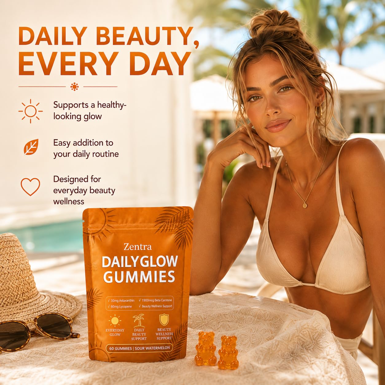 Magnixa Zentra Daily Glow Gummies 60 Count