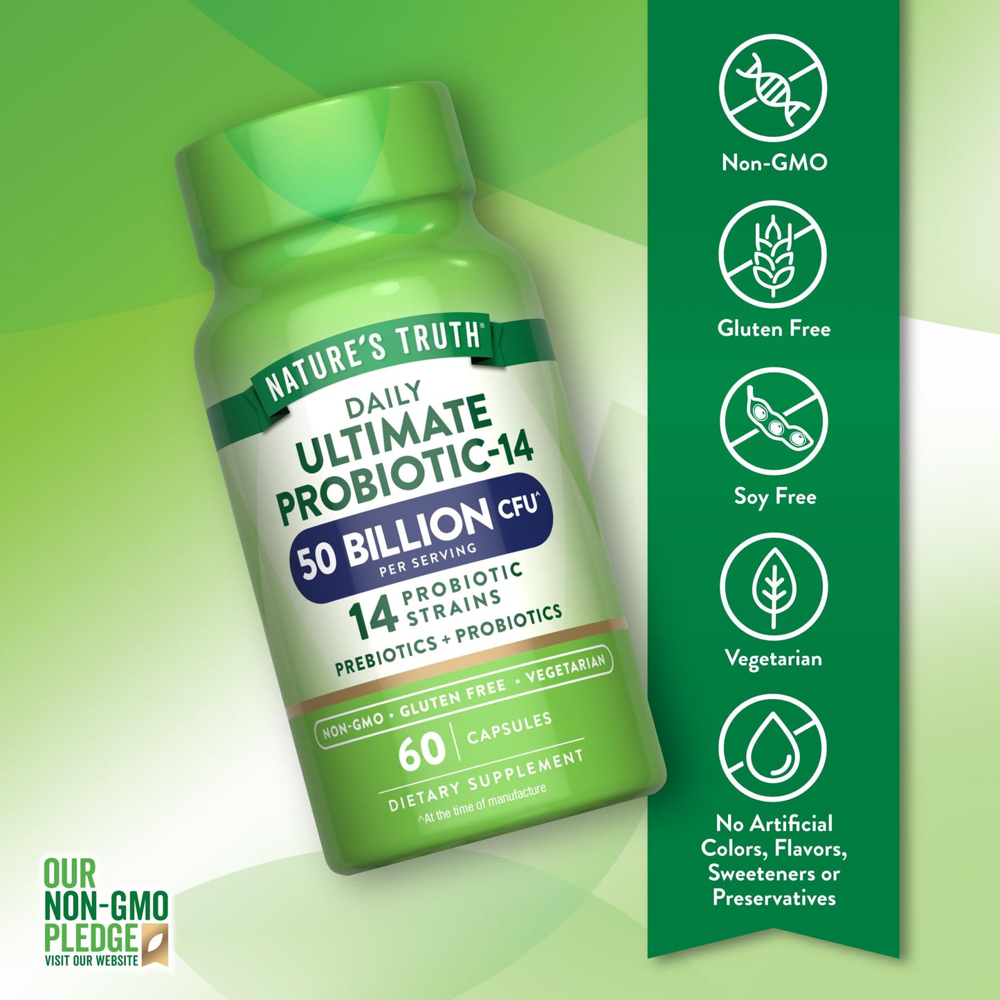 Nature's Truth Probiotic for Women and Men Capsule 60 Count